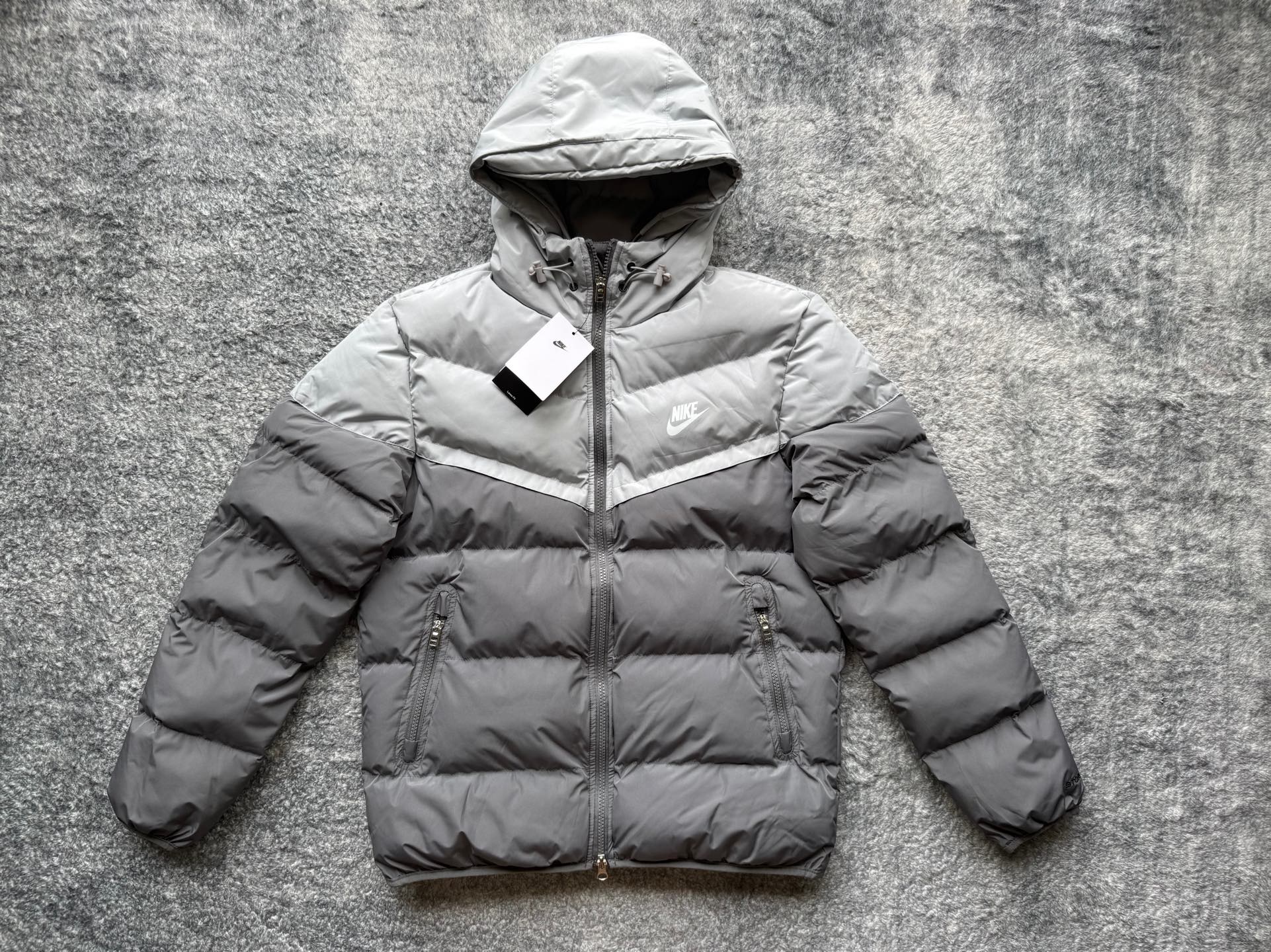 Nike風行者棉服Storm-FIT Windrunner 連帽拉鍊長袖羽絨服