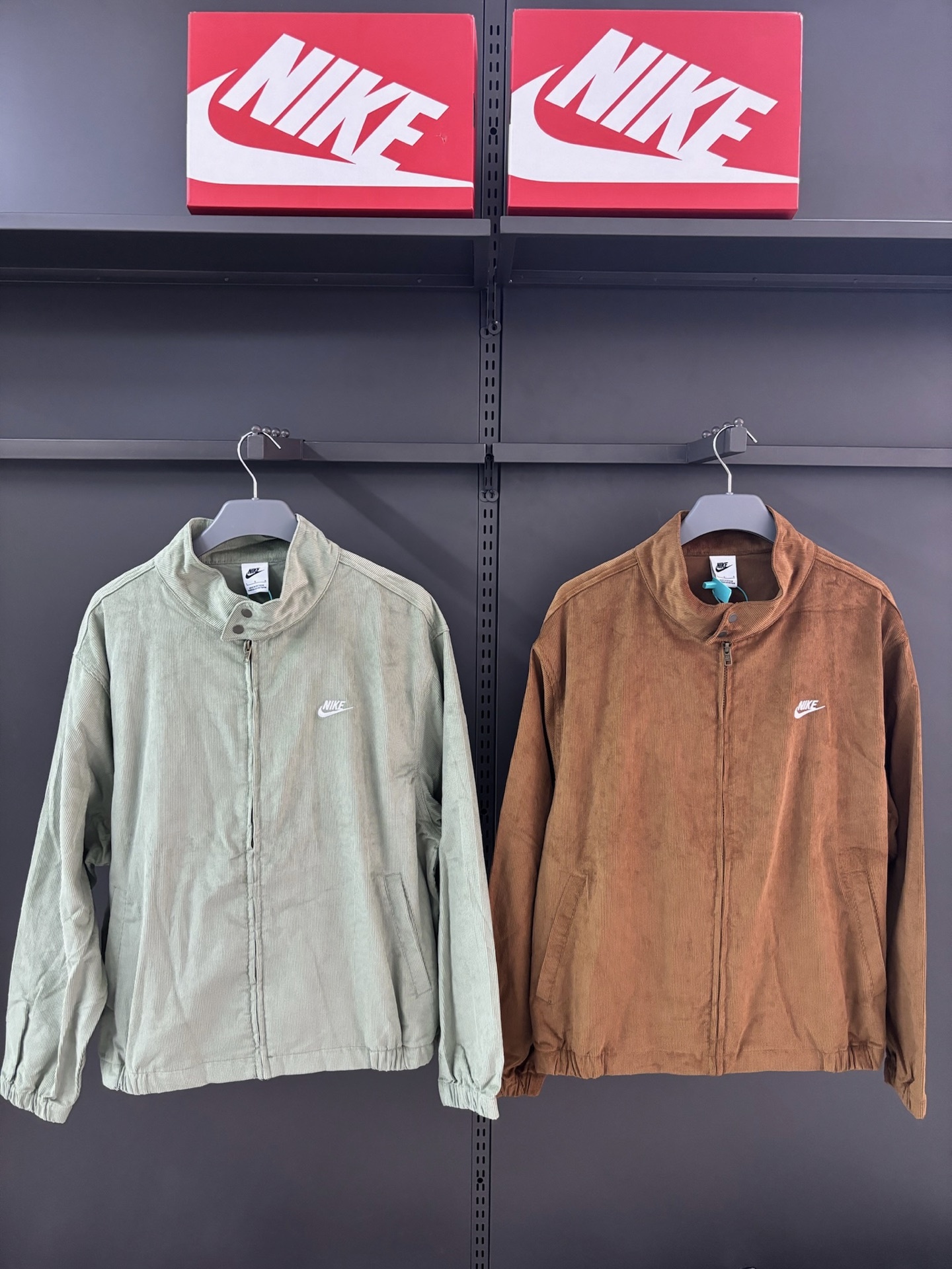 Nike耐克25新款哈靈頓燈芯絨復古夾克外套