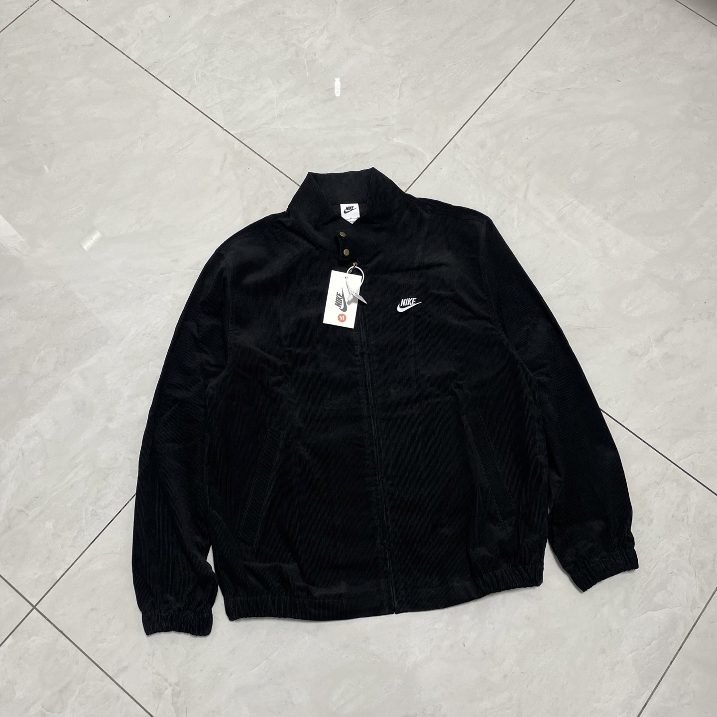 春秋季經典Nike立領耐克燈芯絨刺繡小標夾克外套