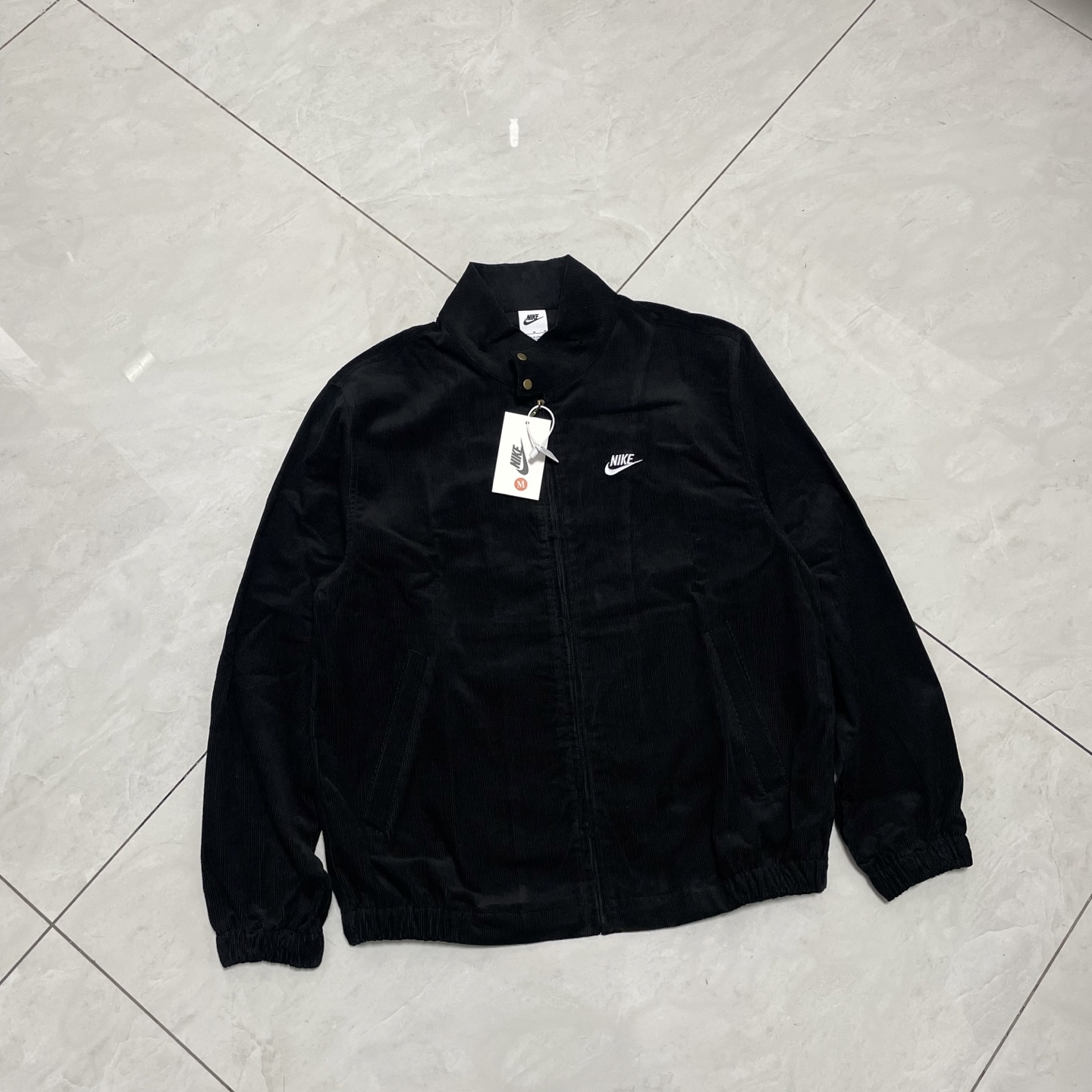 春秋季經典Nike立領耐克燈芯絨刺繡小標夾克外套