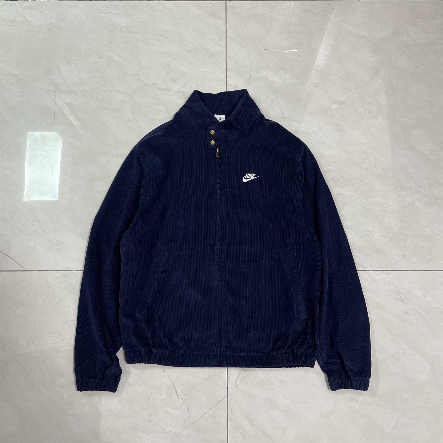 春秋季經典Nike立領耐克燈芯絨刺繡小標夾克外套