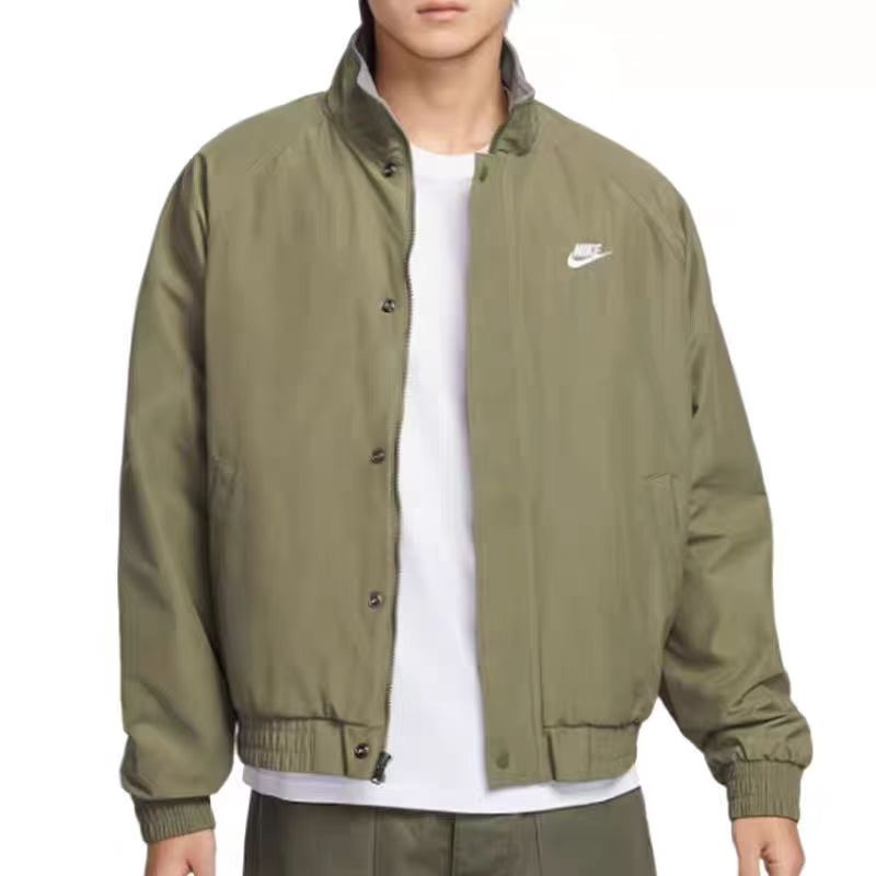 耐克潮牌nike刺繡夾克加絨外套