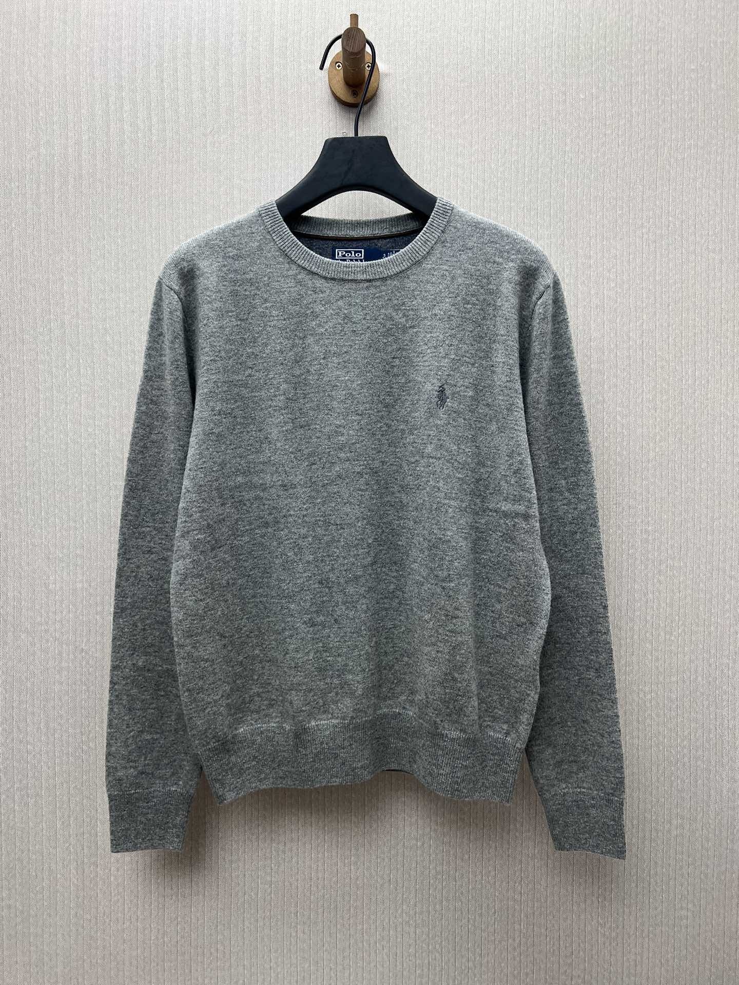 Polo 25ss新款Ralph Lauren Logo圓領長袖毛衣