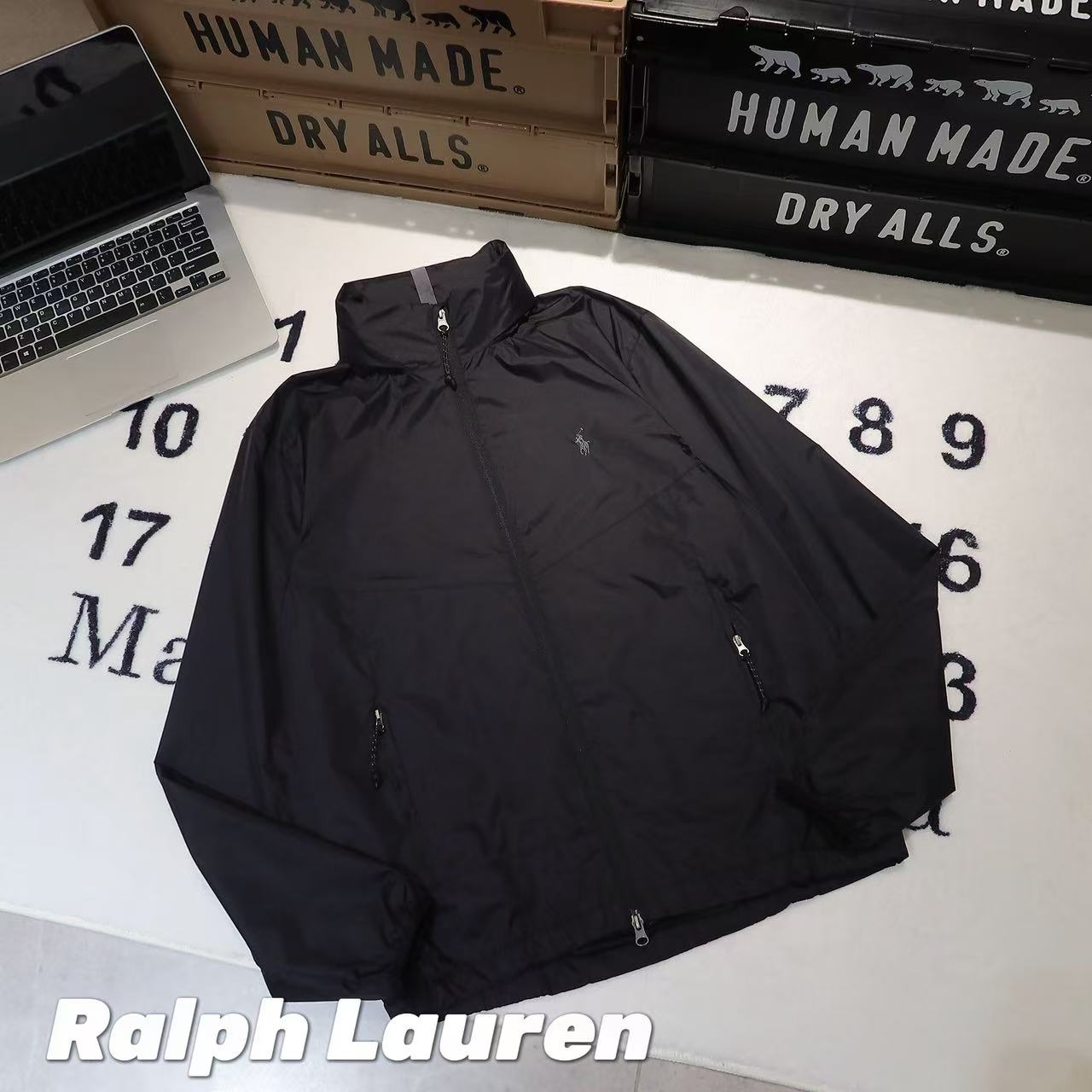 Ralph Lauren 小馬連帽立領拉鍊老錢風休閒外套夾克外套