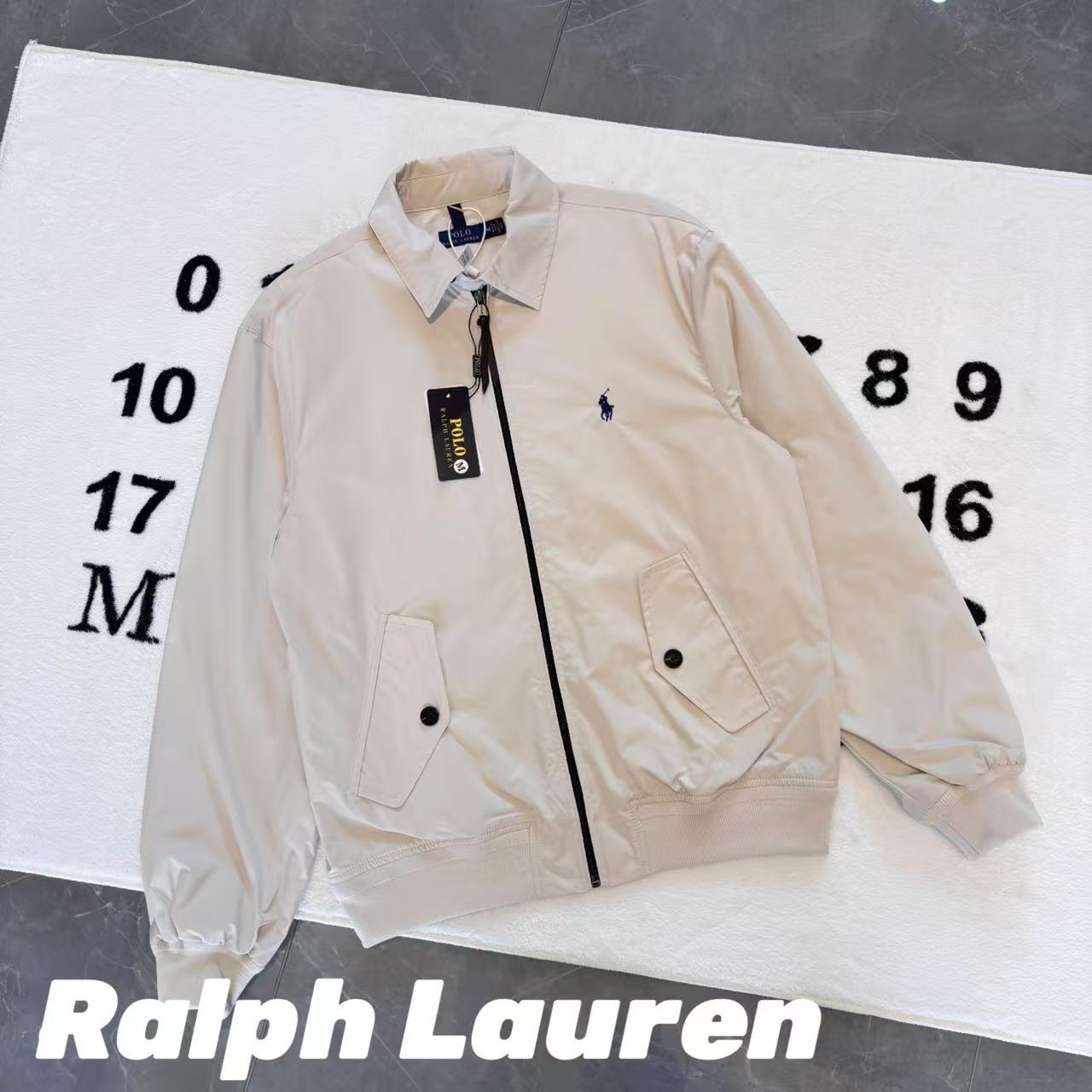 Ralph Lauren 刺繡小馬老錢風老幹部工裝哈靈頓夾克外套