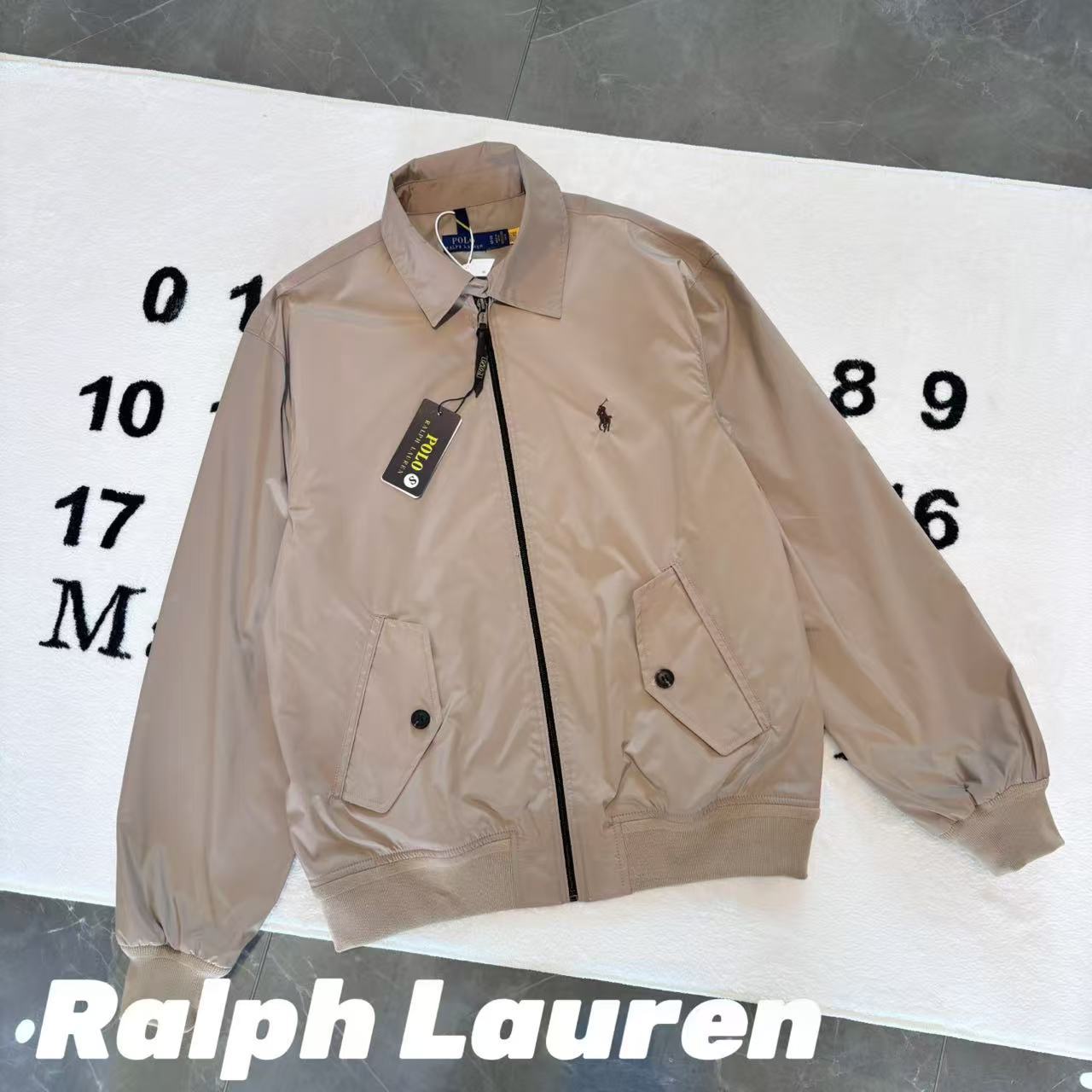 Ralph Lauren 刺繡小馬老錢風老幹部工裝哈靈頓夾克外套