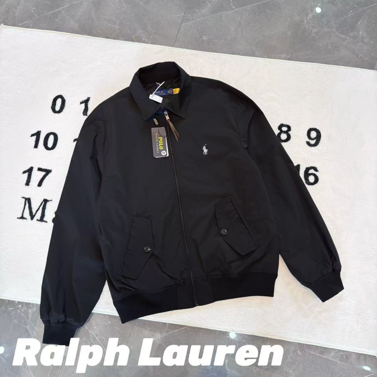Ralph Lauren 刺繡小馬老錢風老幹部工裝哈靈頓夾克外套