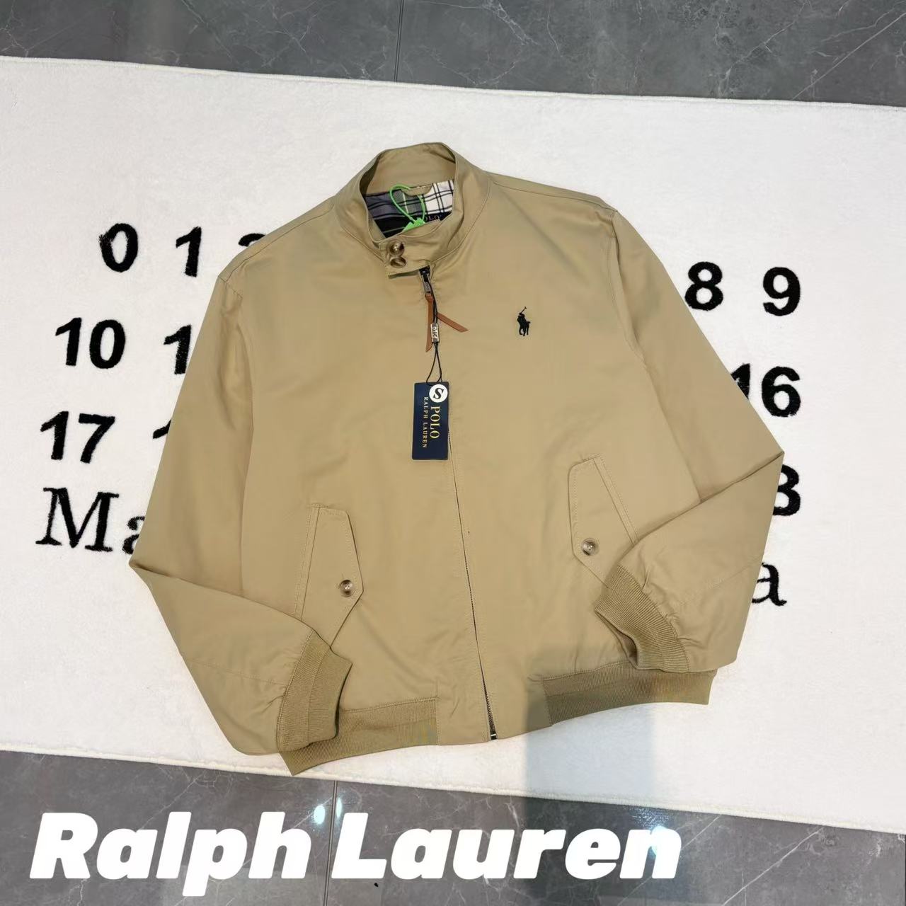 Ralph Lauren 老錢風老幹部立領工裝哈靈頓夾克外套