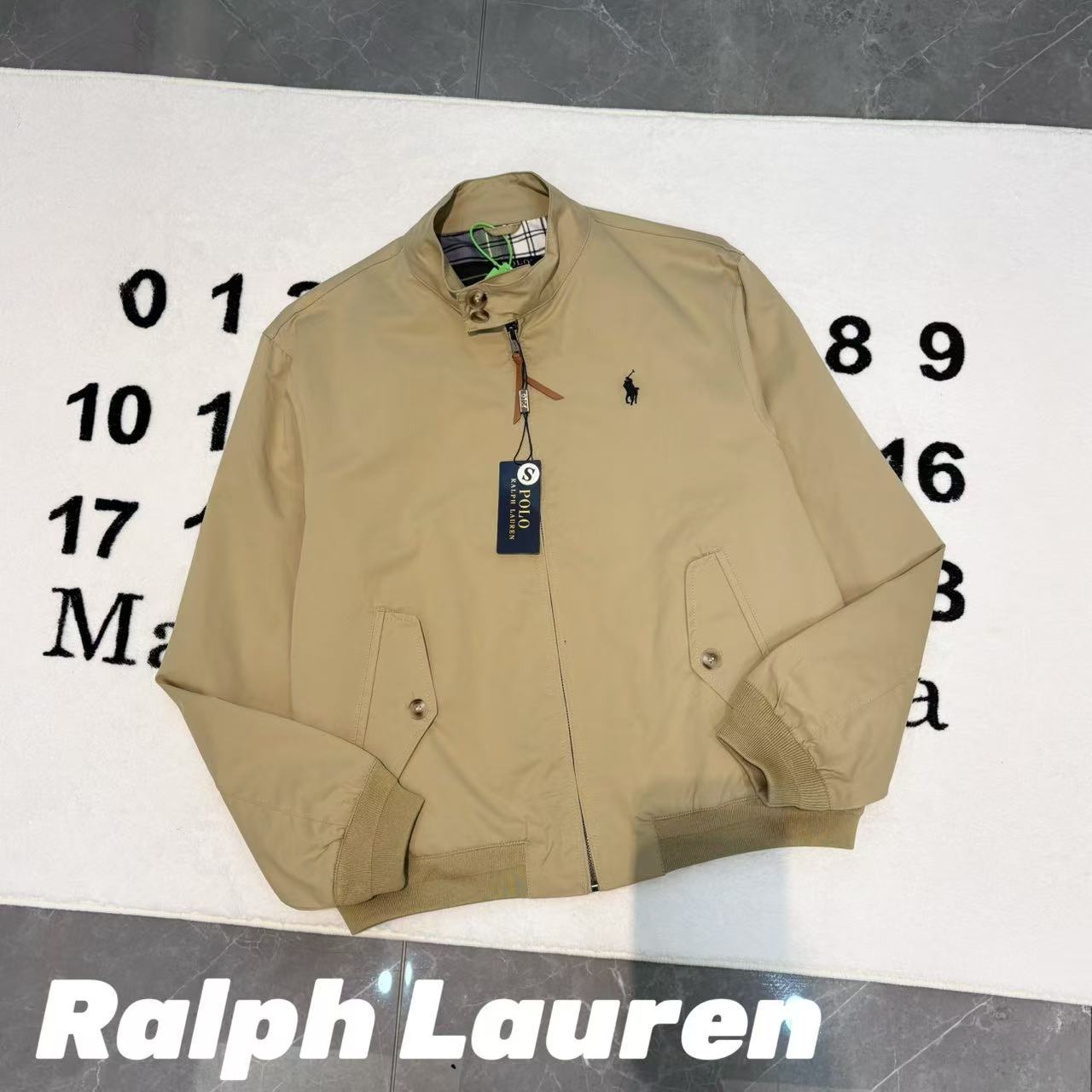 Ralph Lauren 老錢風老幹部立領工裝哈靈頓夾克外套