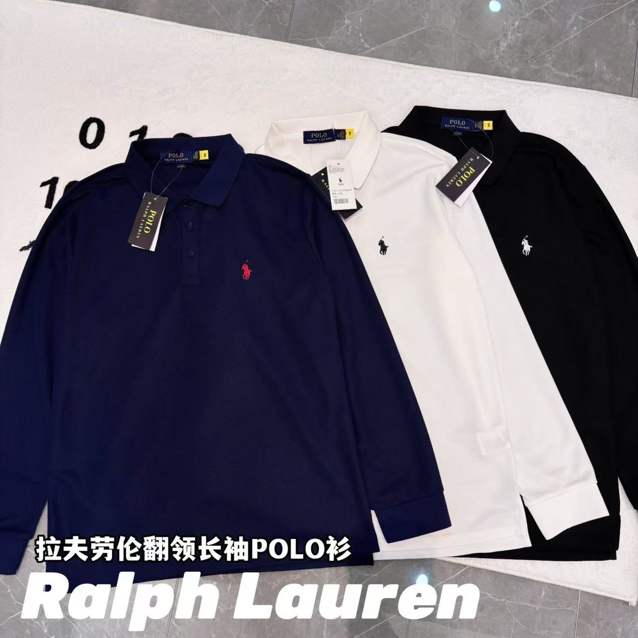 Ralph Lauren拉夫勞倫翻領長袖POLO衫