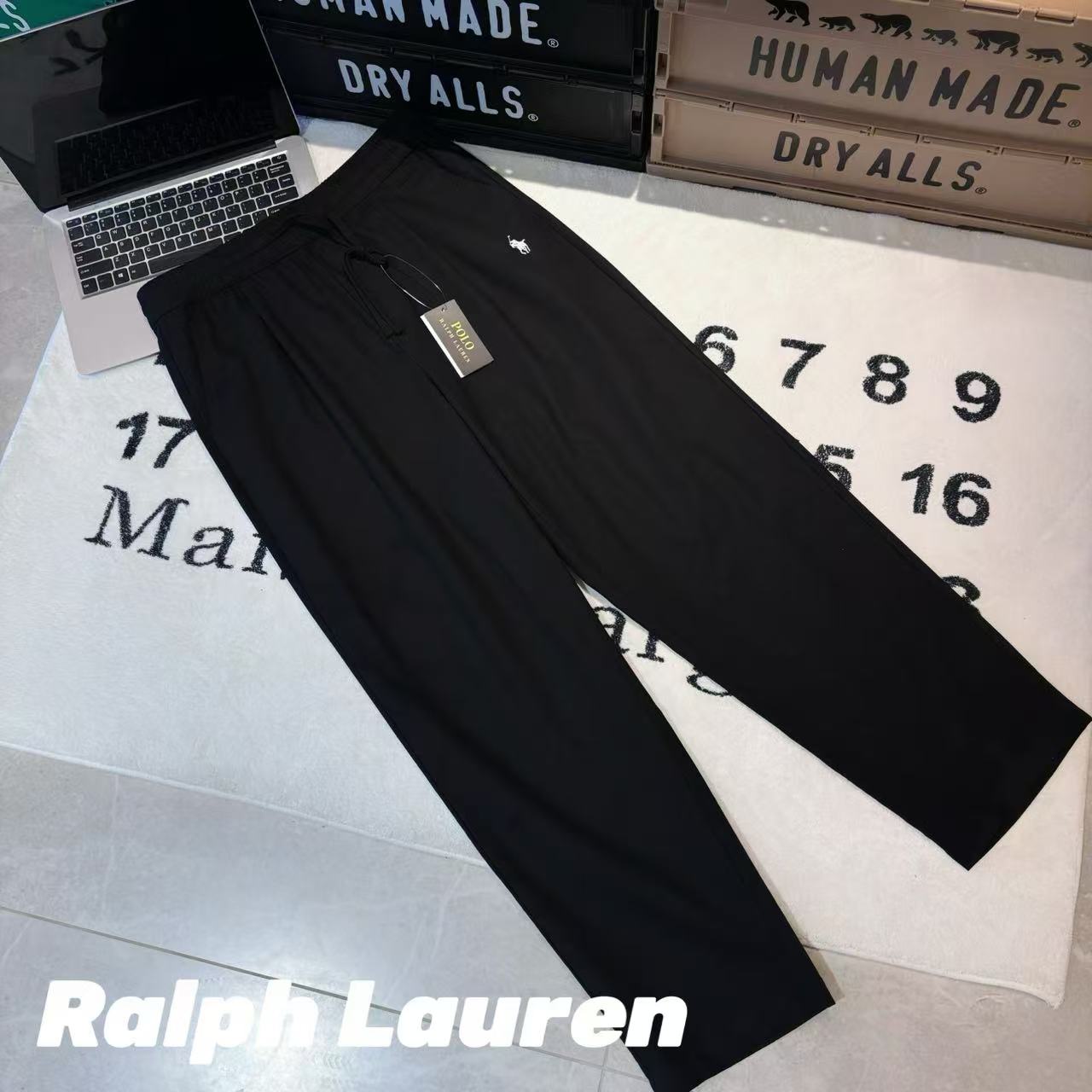 -Ralph Lauren拉夫勞倫 小馬亞麻空調褲長褲