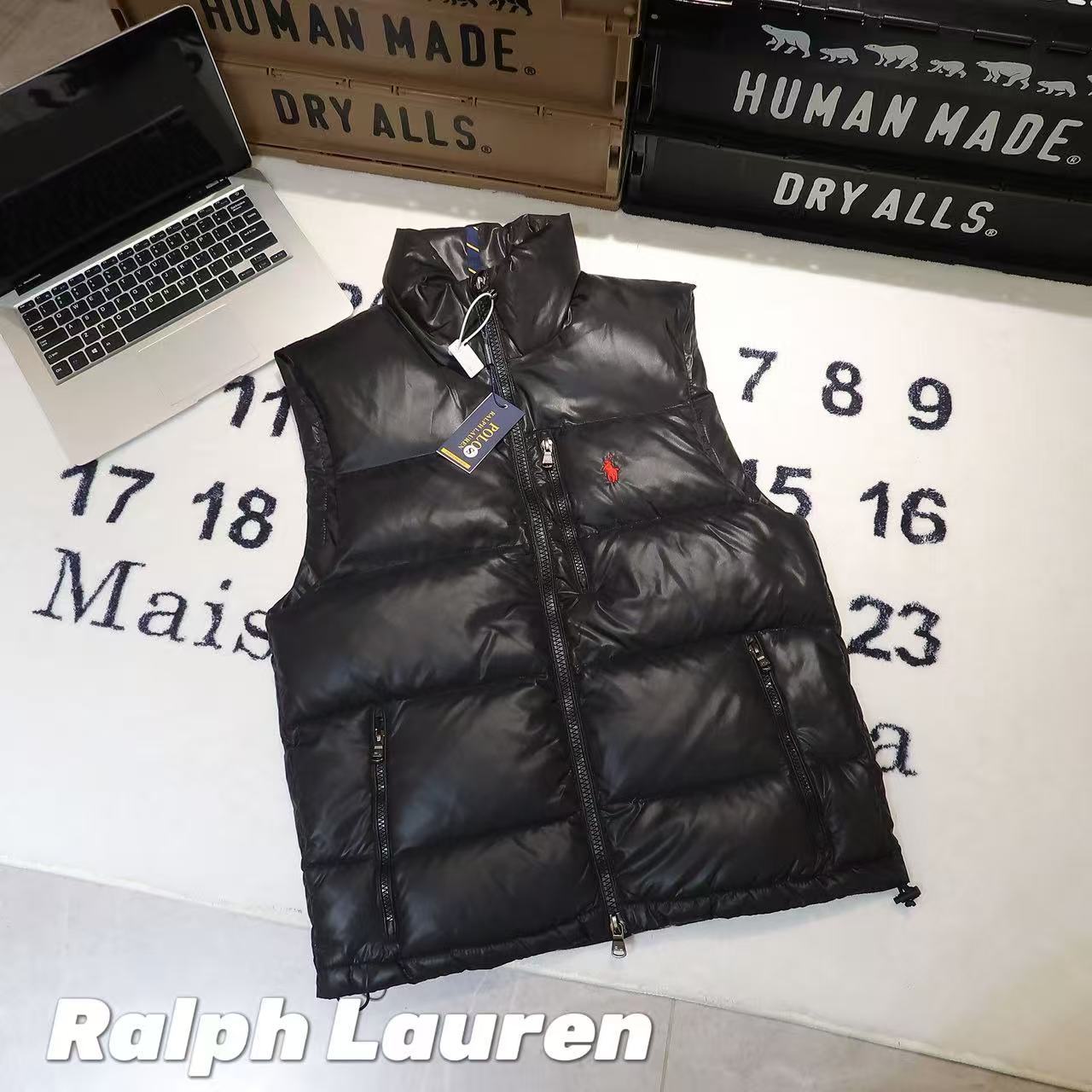 -Ralph Lauren拉夫勞倫五戰馬刺繡羽絨馬甲