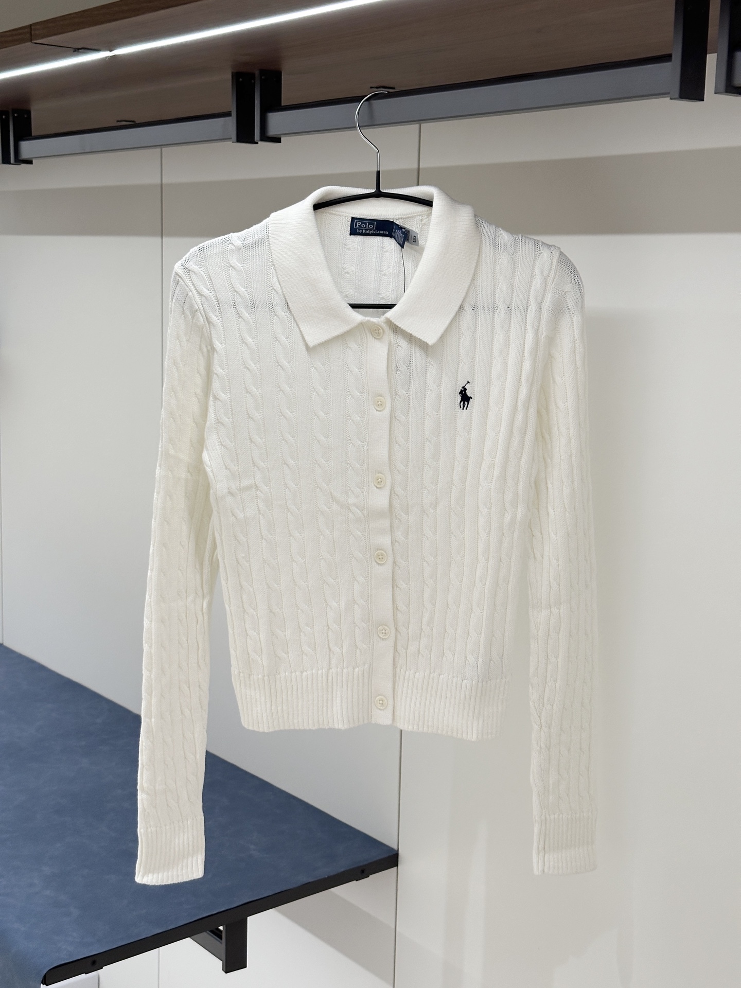 Ralph Lauren拉夫勞倫 修身單排扣開衫長袖針織衫 女款