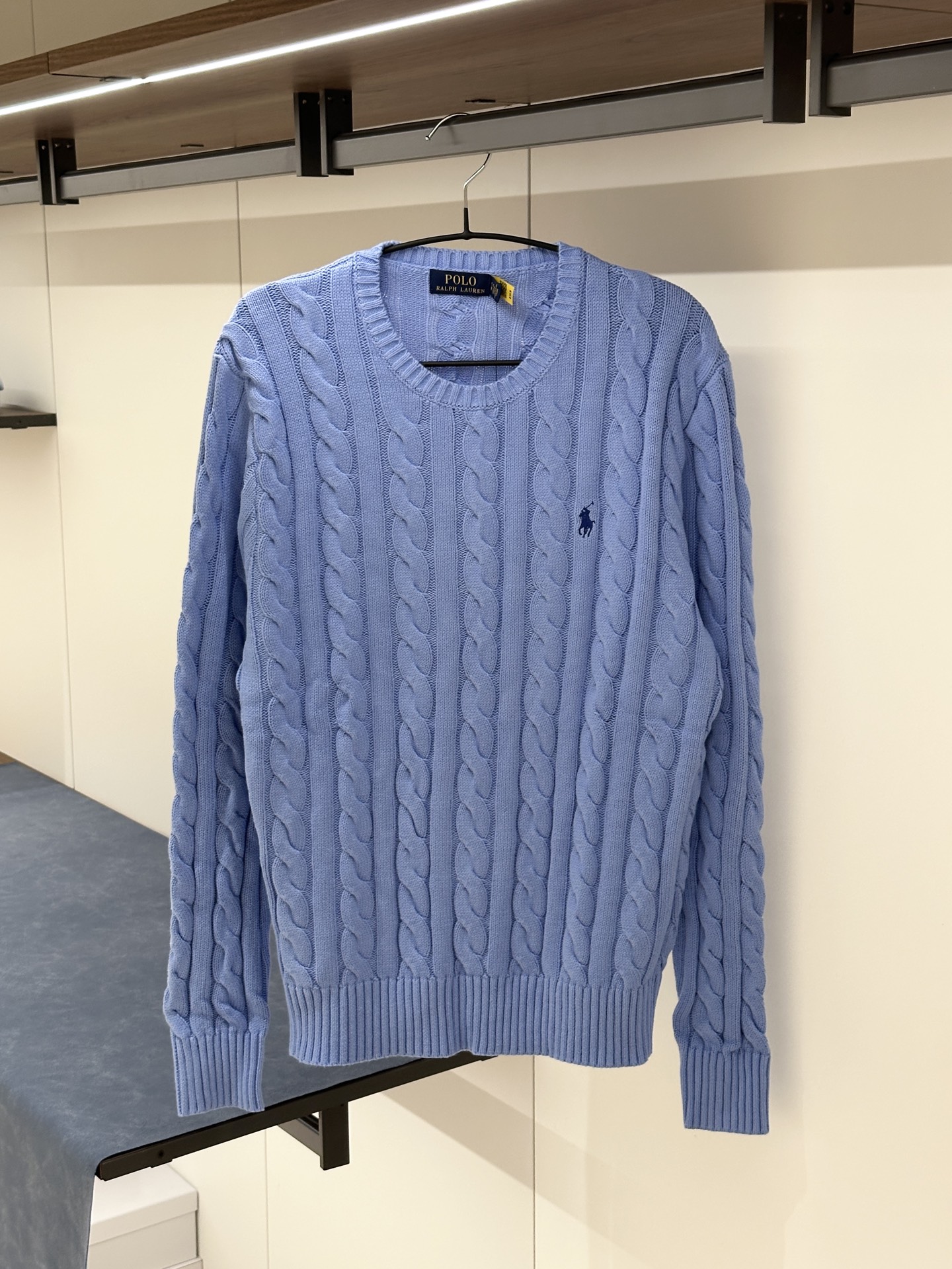 Polo Ralph Lauren 徽標刺繡圓領修身長袖針織衫 男款