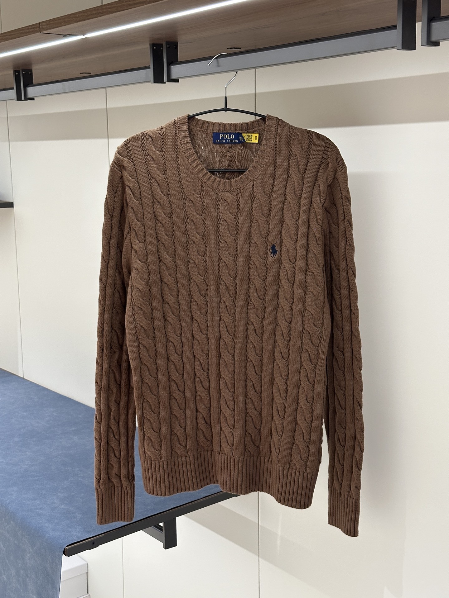 Polo Ralph Lauren 徽標刺繡圓領修身長袖針織衫 男款