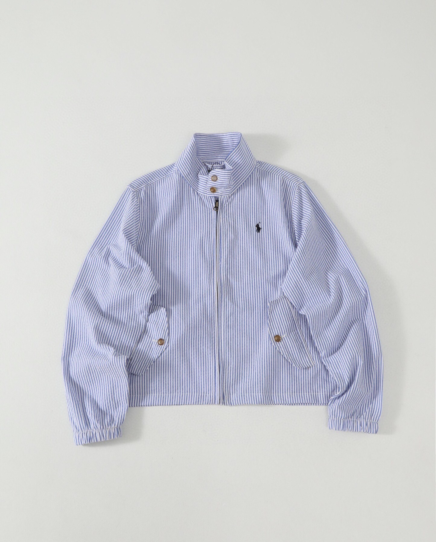 Polo Ralph Lauren拉夫勞倫 立領拉鍊直筒長袖夾克外套