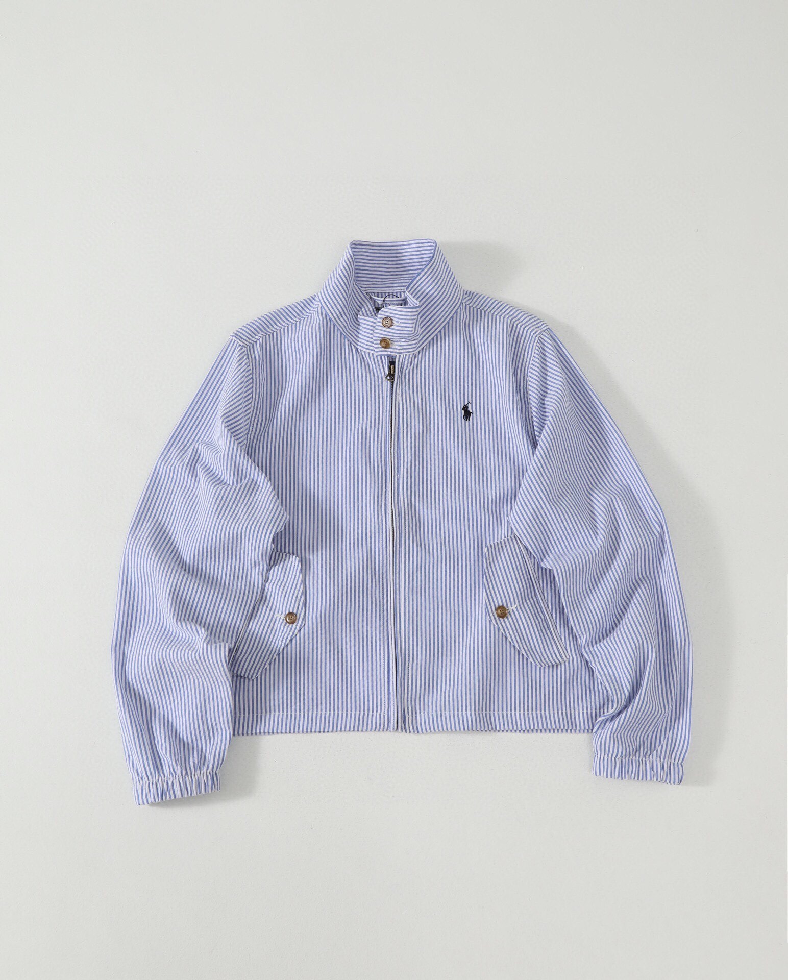 Polo Ralph Lauren拉夫勞倫 立領拉鍊直筒長袖夾克外套