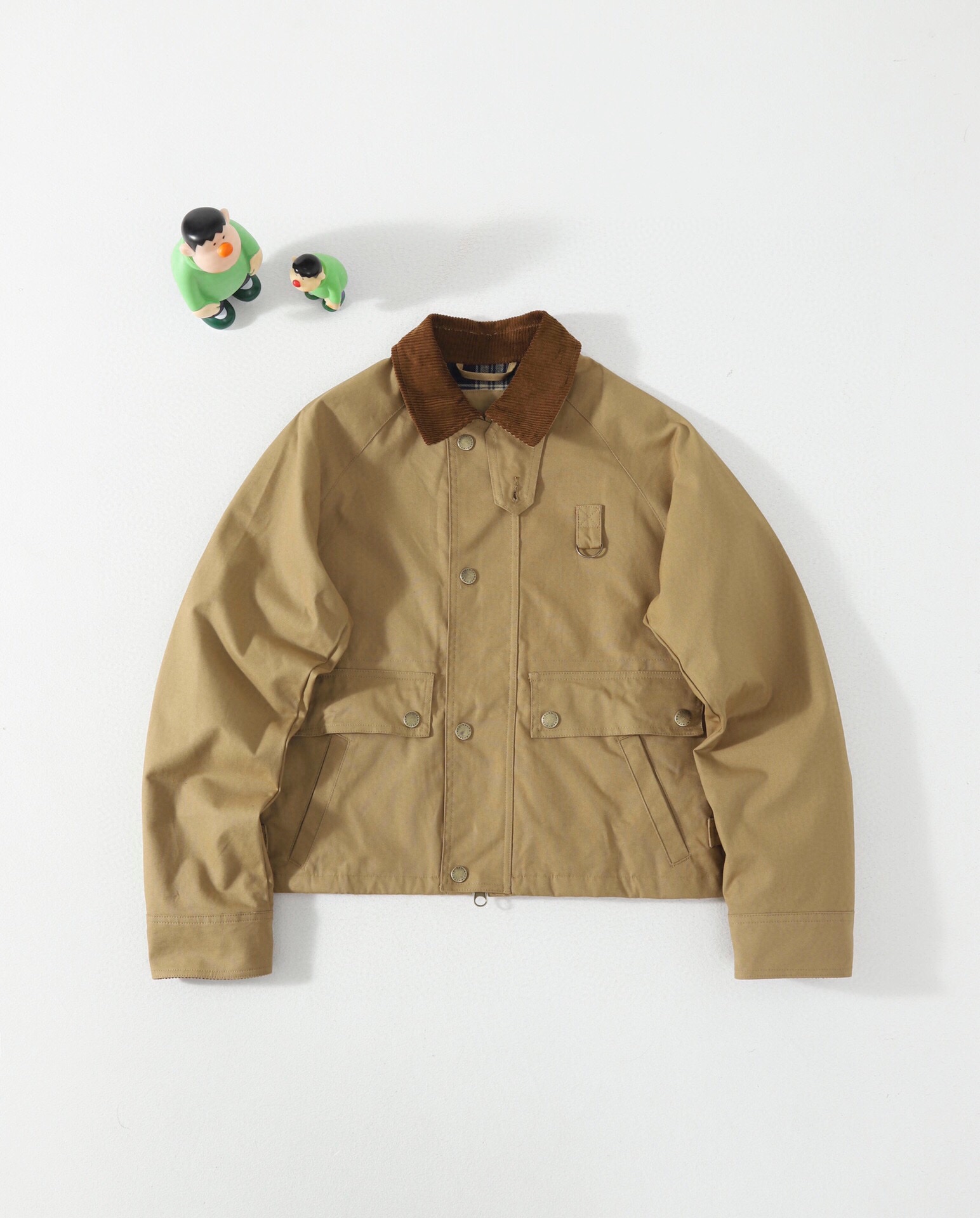 Ralph Lauren FW25 工裝風純色單排扣短款休閒夾克