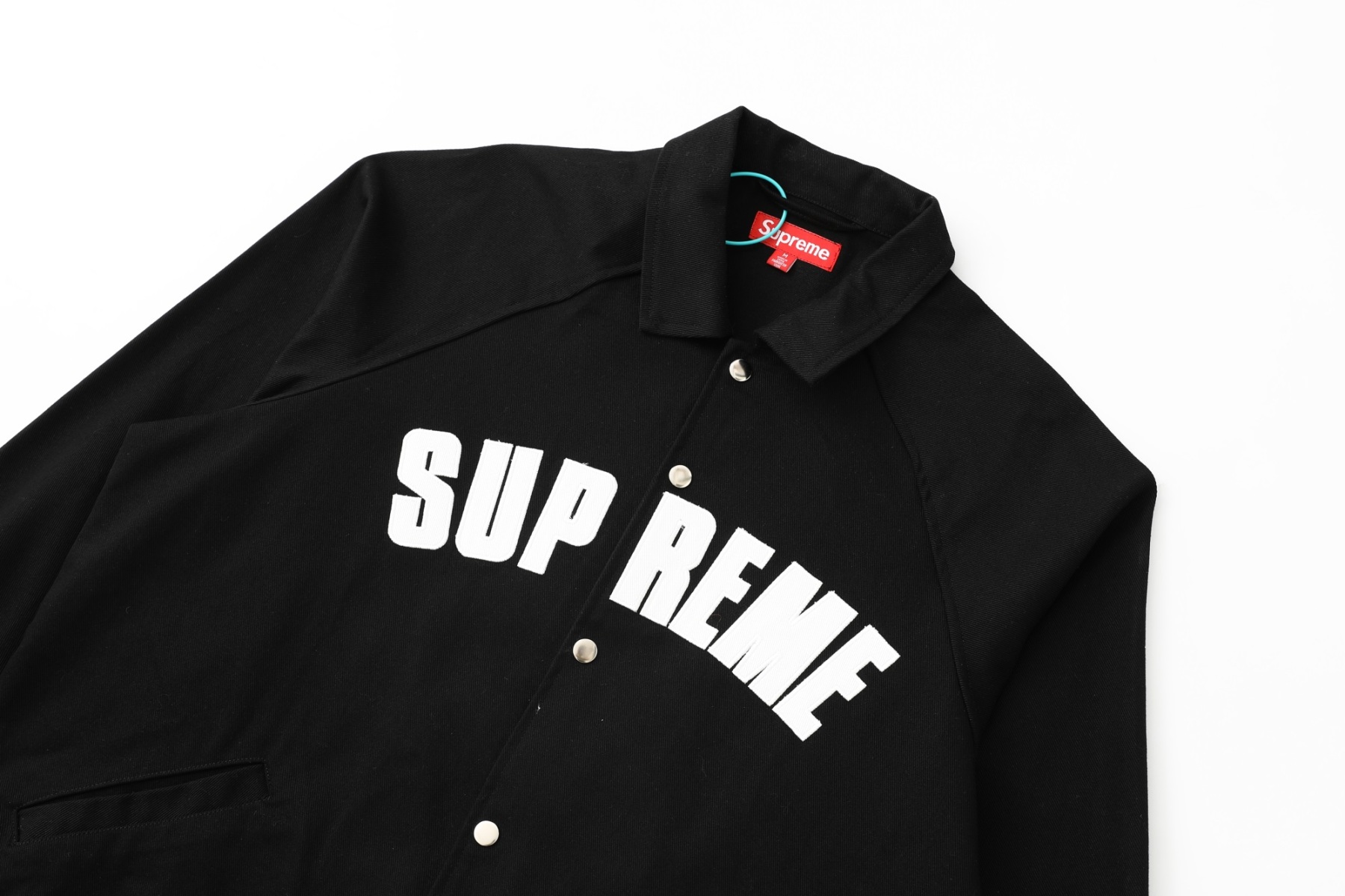 Supreme 徽標美式水洗教練夾克外套