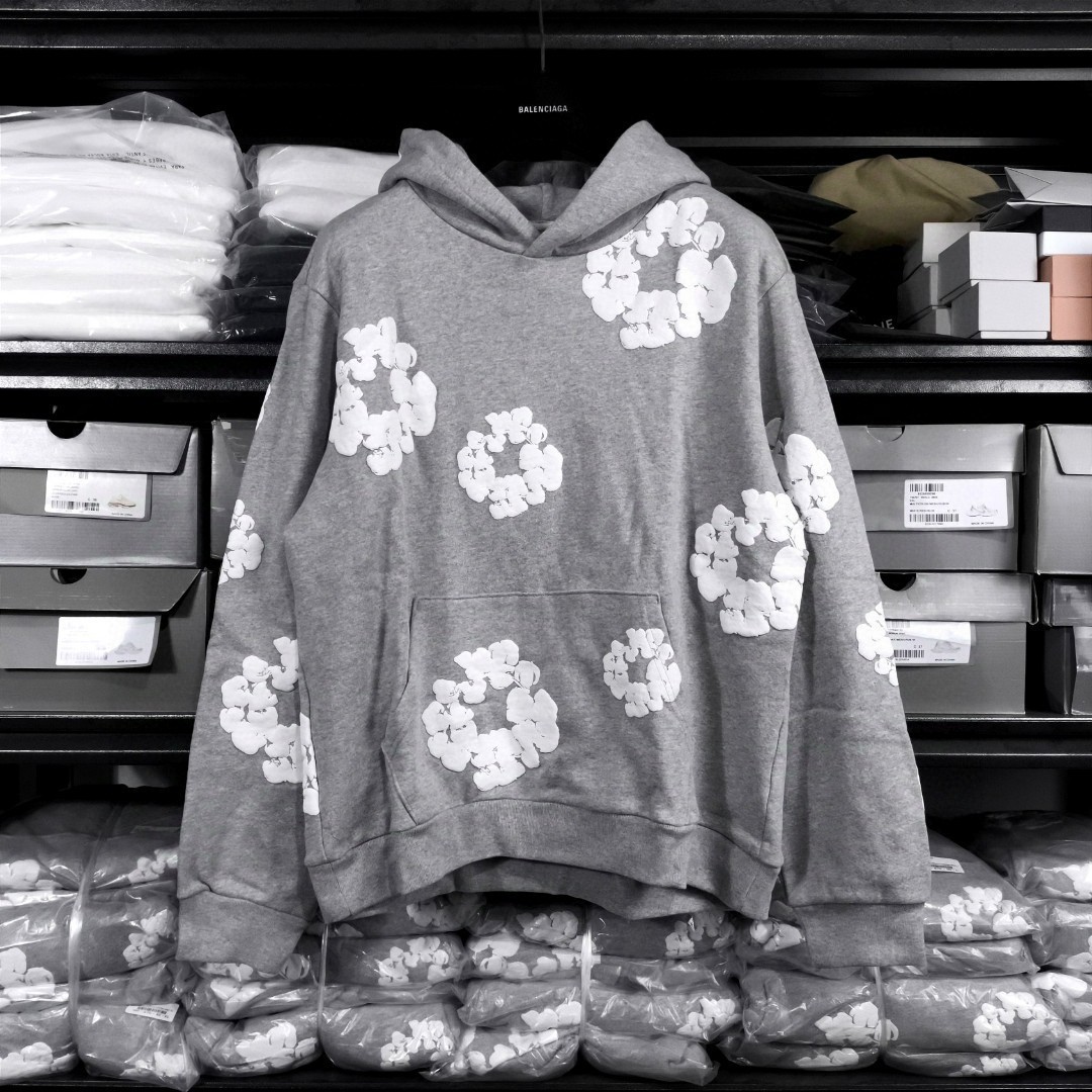 Denim Tears Cotton Wreath系列 純色滿印環形Logo口袋連帽衛衣