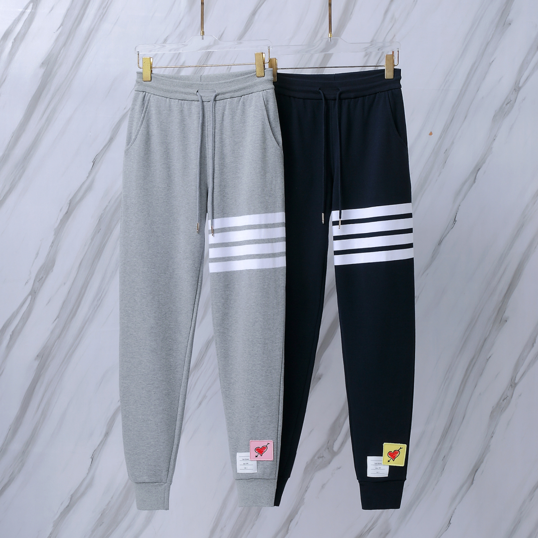 THOM BROWNE TB經典色織毛圈棉七夕情侶限定款衛褲