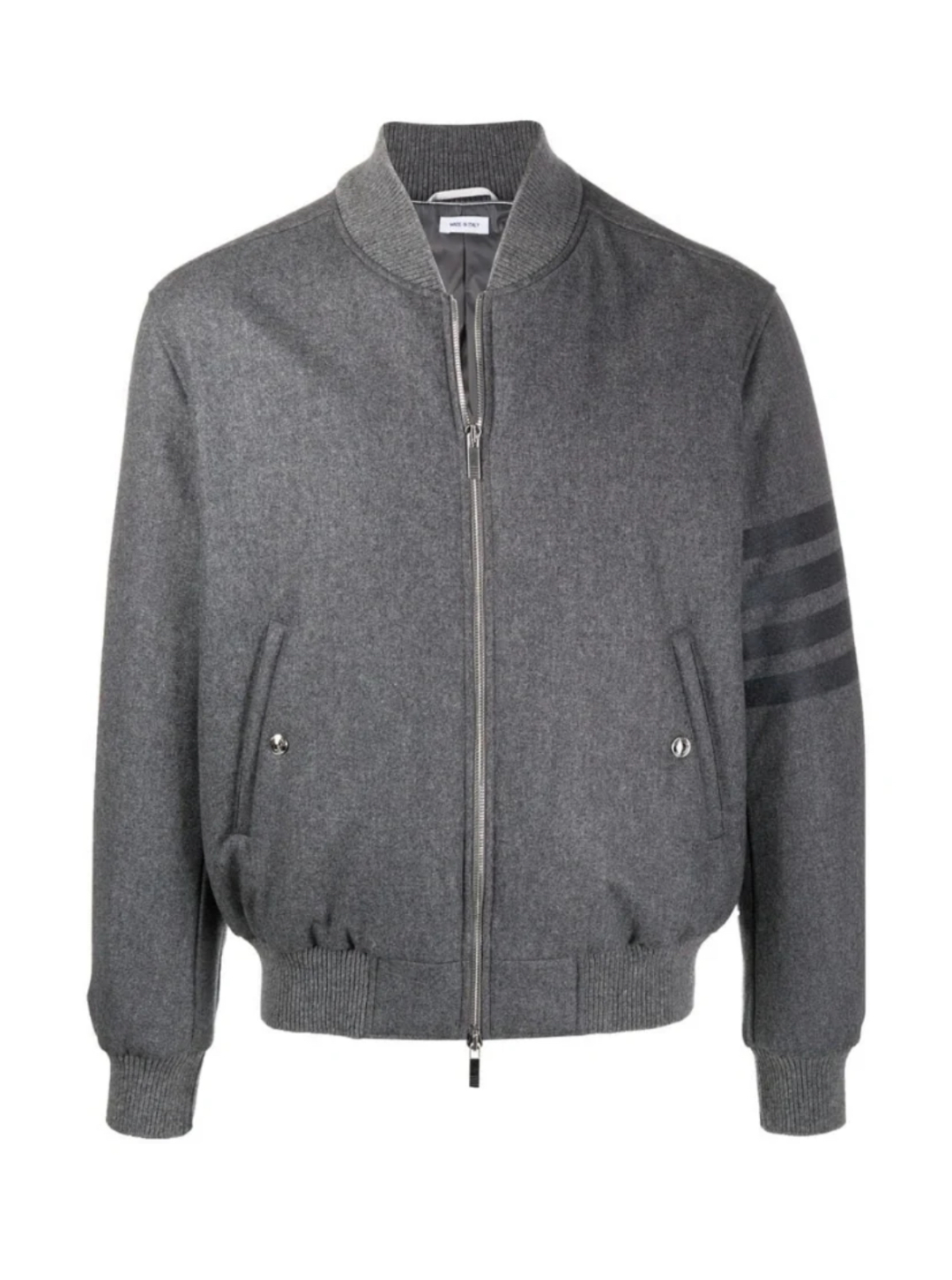 THOM BROWNE .TB尼子毛料厚款夾克棒球服拉鍊外套