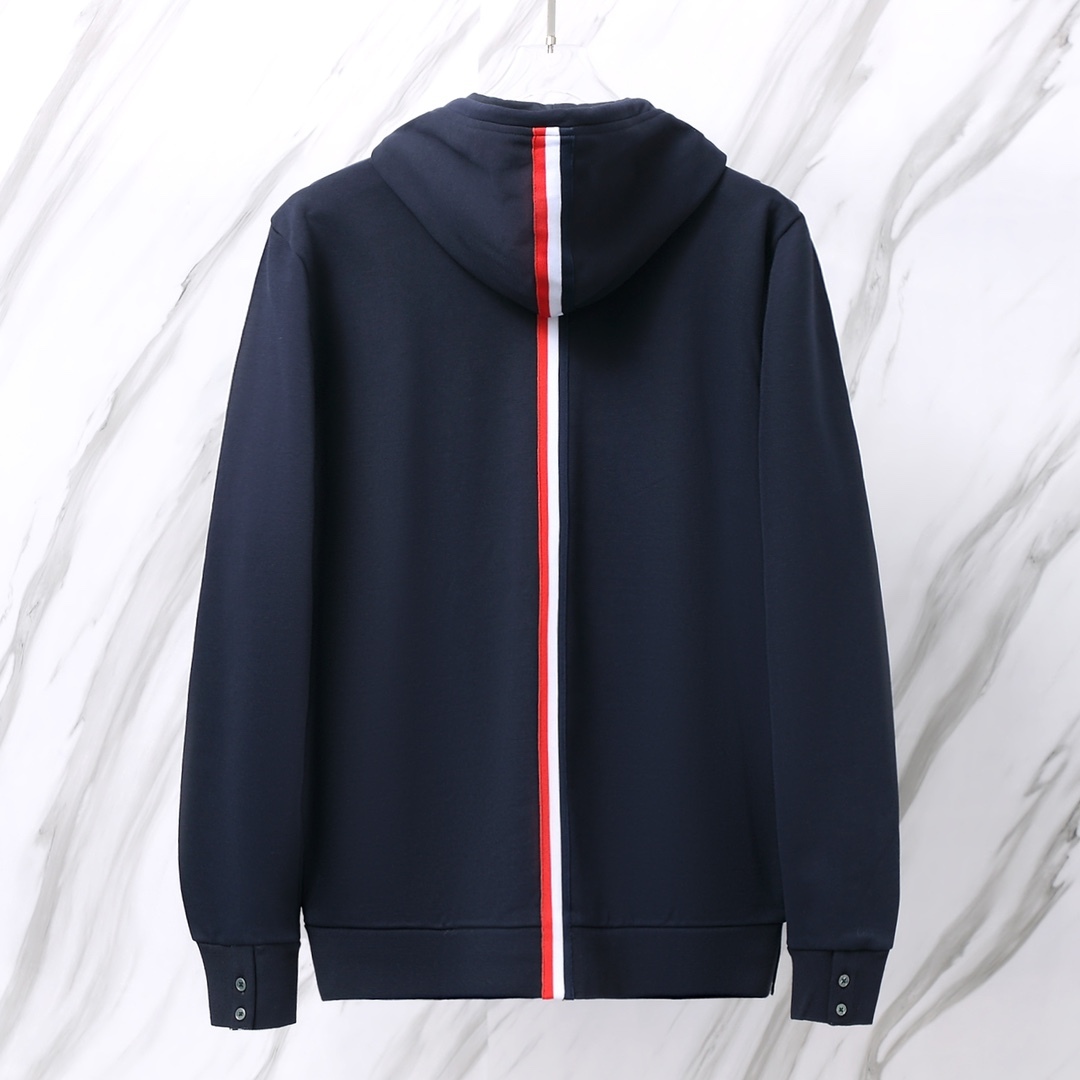 TB毛圈棉後中織帶拉鍊衛衣外套