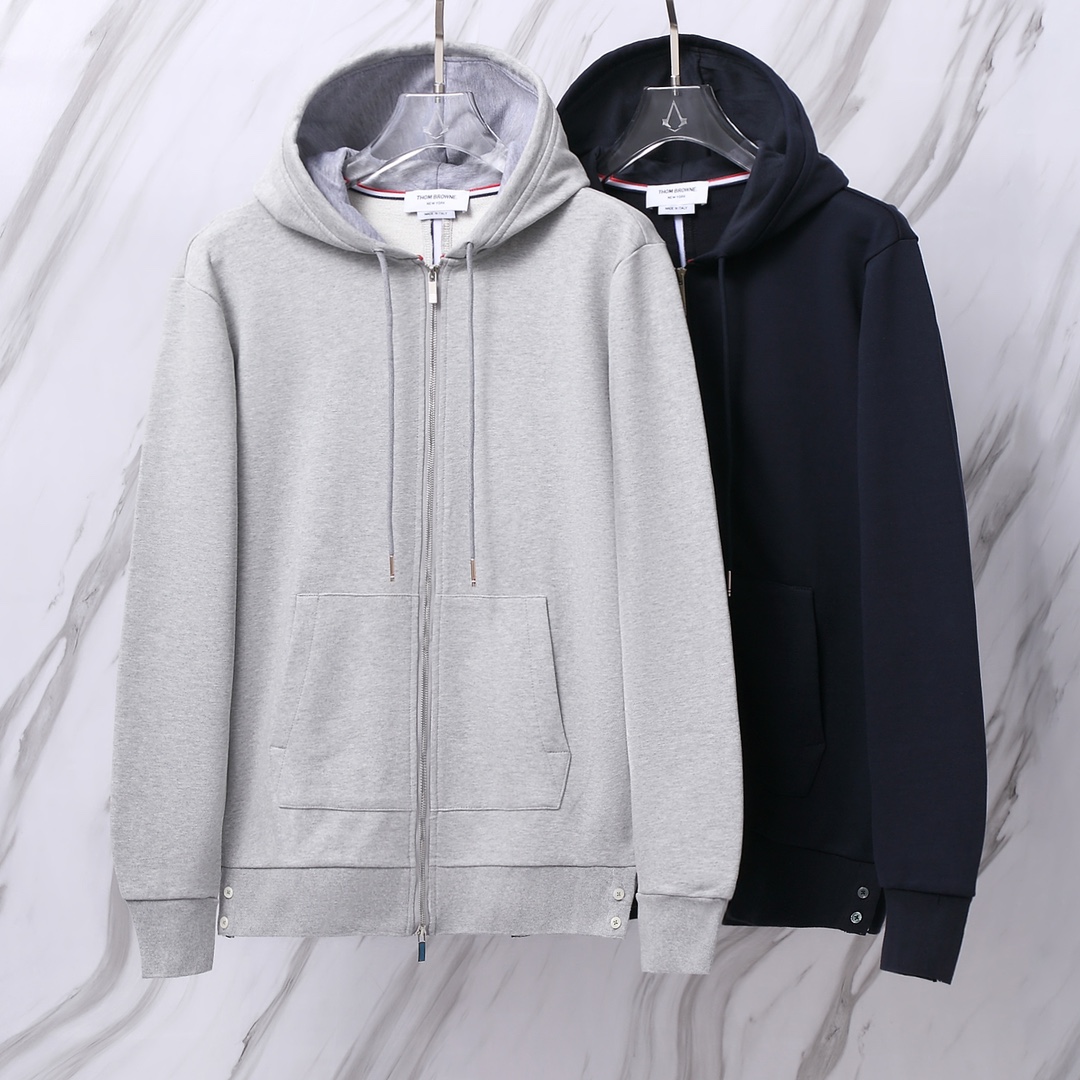 TB毛圈棉後中織帶拉鍊衛衣外套