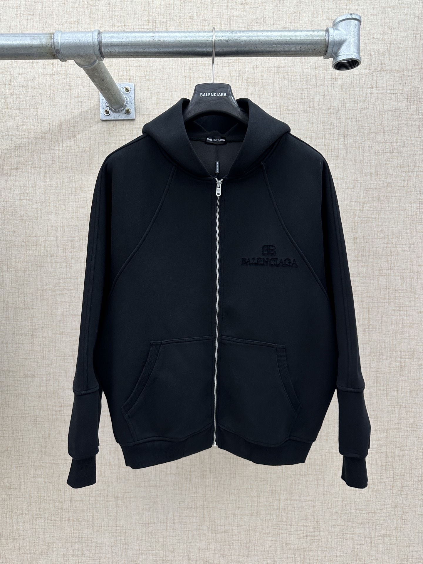 Balenciaga男士連帽拉鍊外套