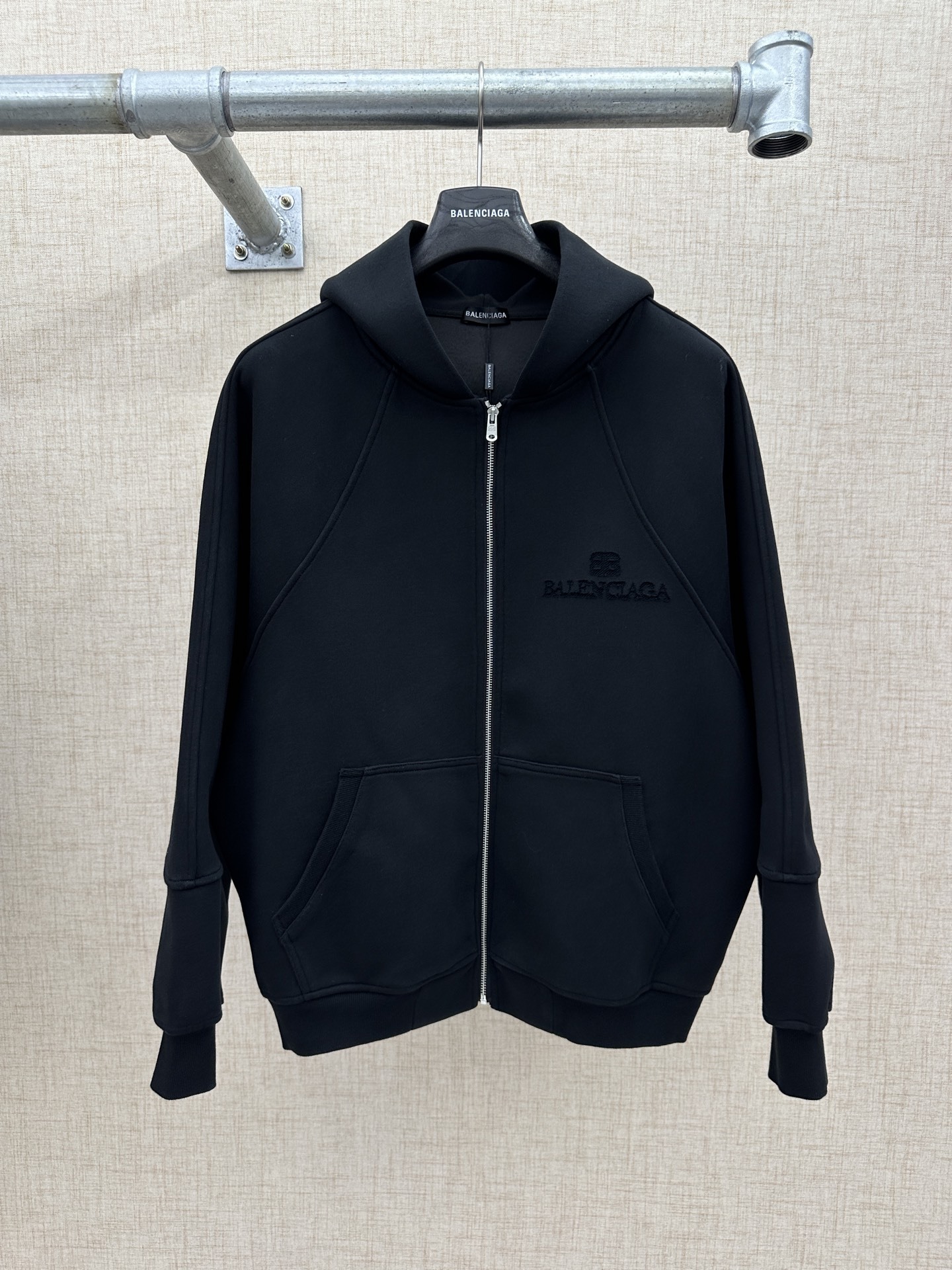 Balenciaga男士連帽拉鍊外套