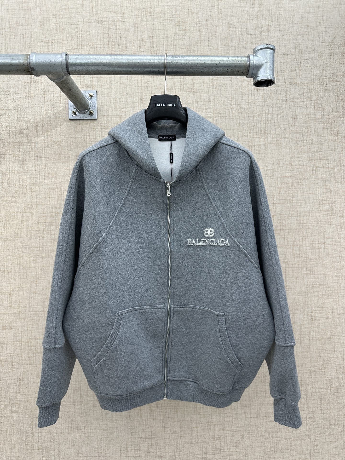 Balenciaga男士連帽拉鍊外套