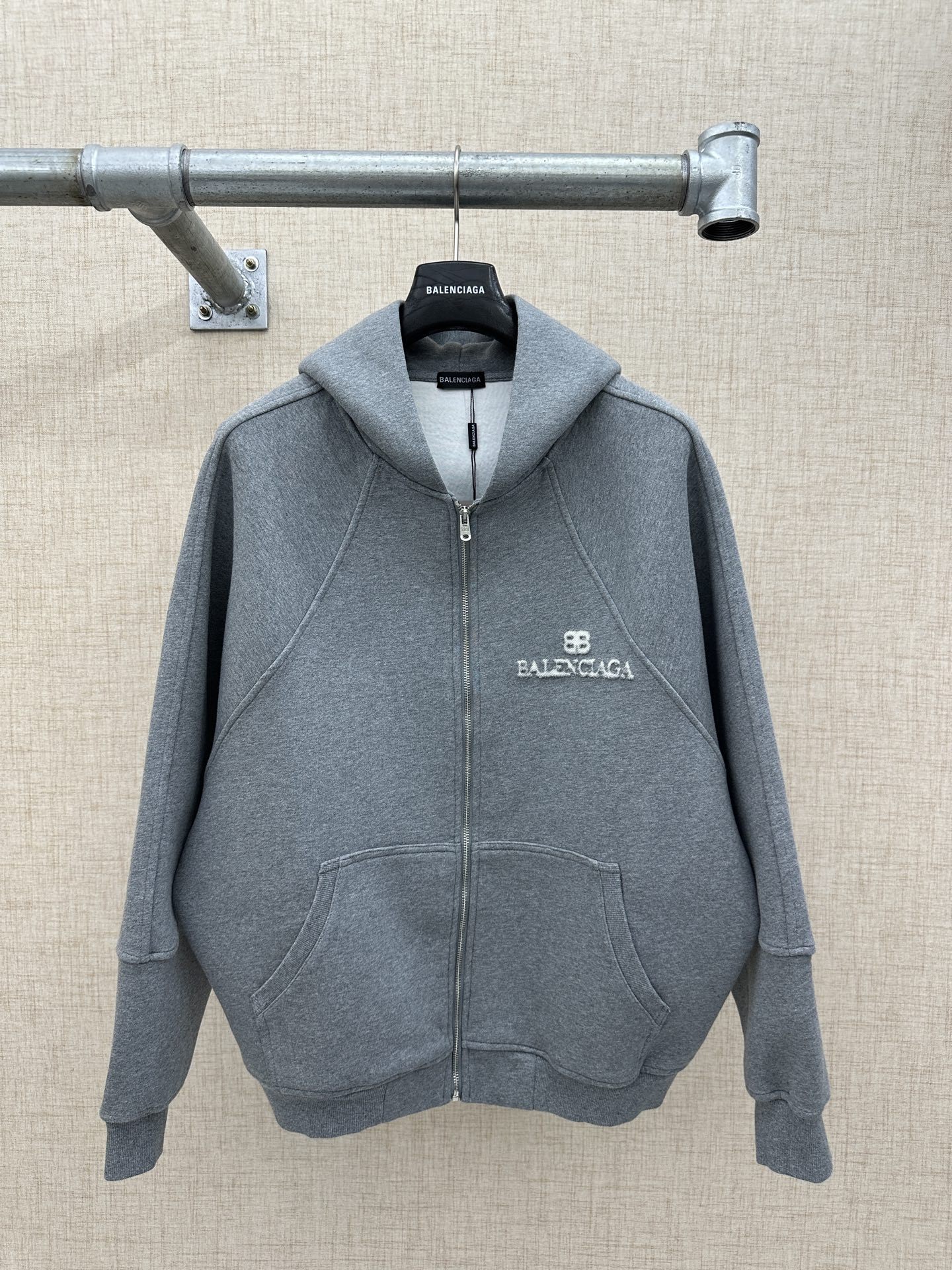 Balenciaga男士連帽拉鍊外套