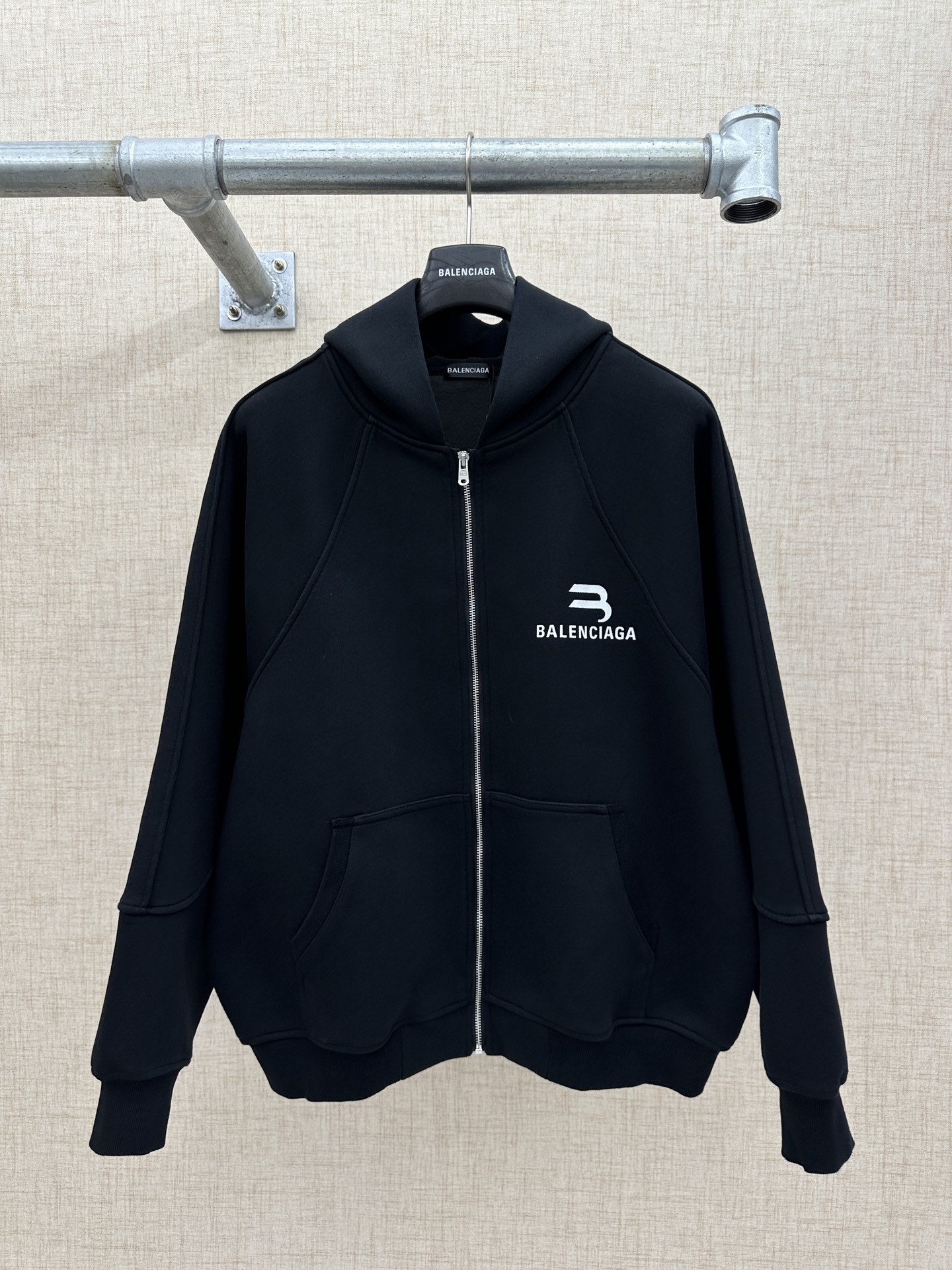 Balenciaga 男士連帽拉鍊外套