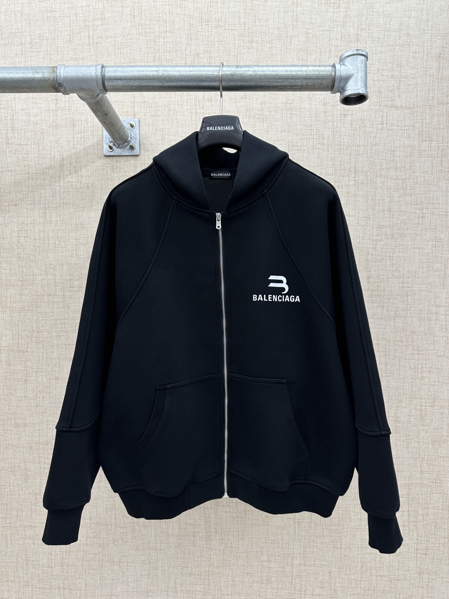 Balenciaga 男士連帽拉鍊外套