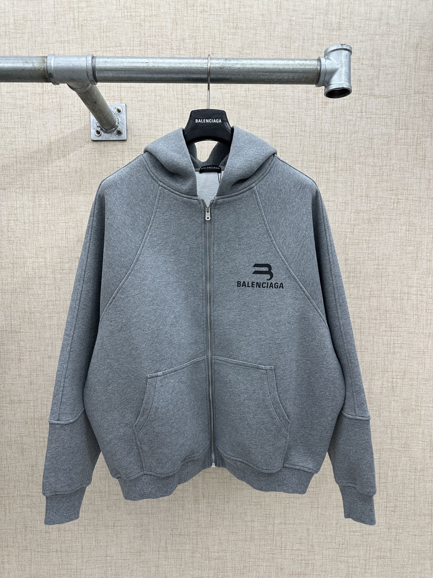 Balenciaga 男士連帽拉鍊外套