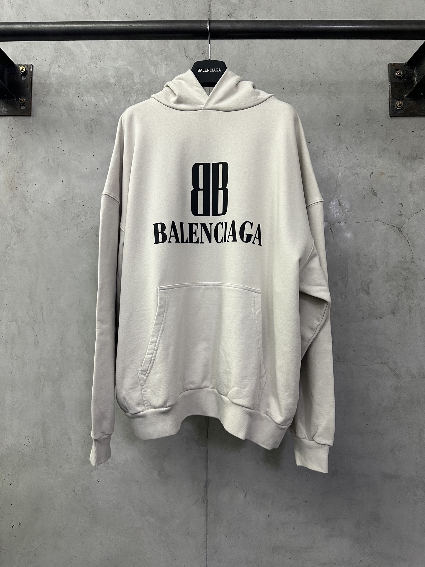 Balenciaga 巴黎世家 25ss 雙B字母印花連帽衛衣