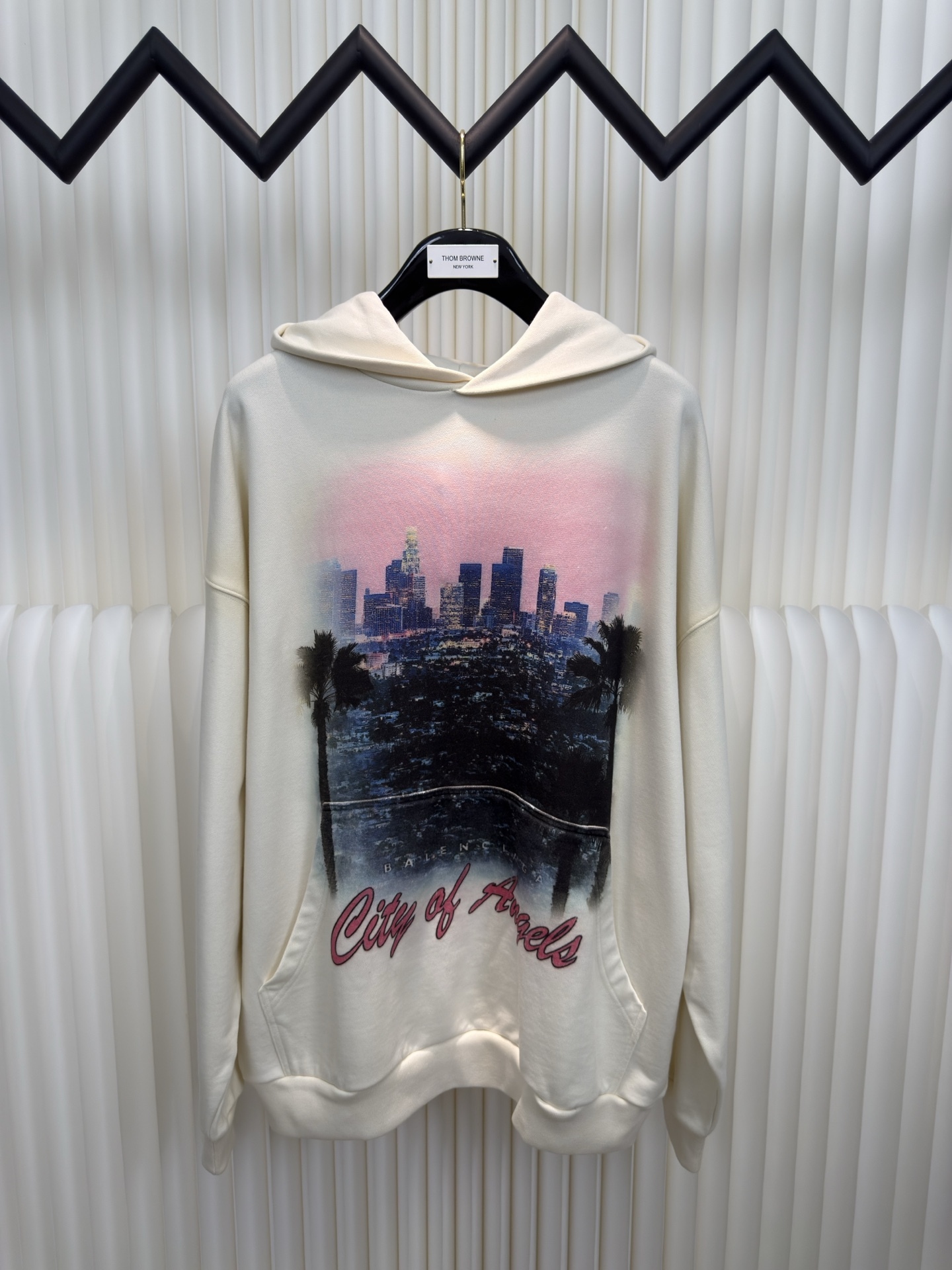 巴黎世家Balenciaga洛杉磯夜景帽衫真