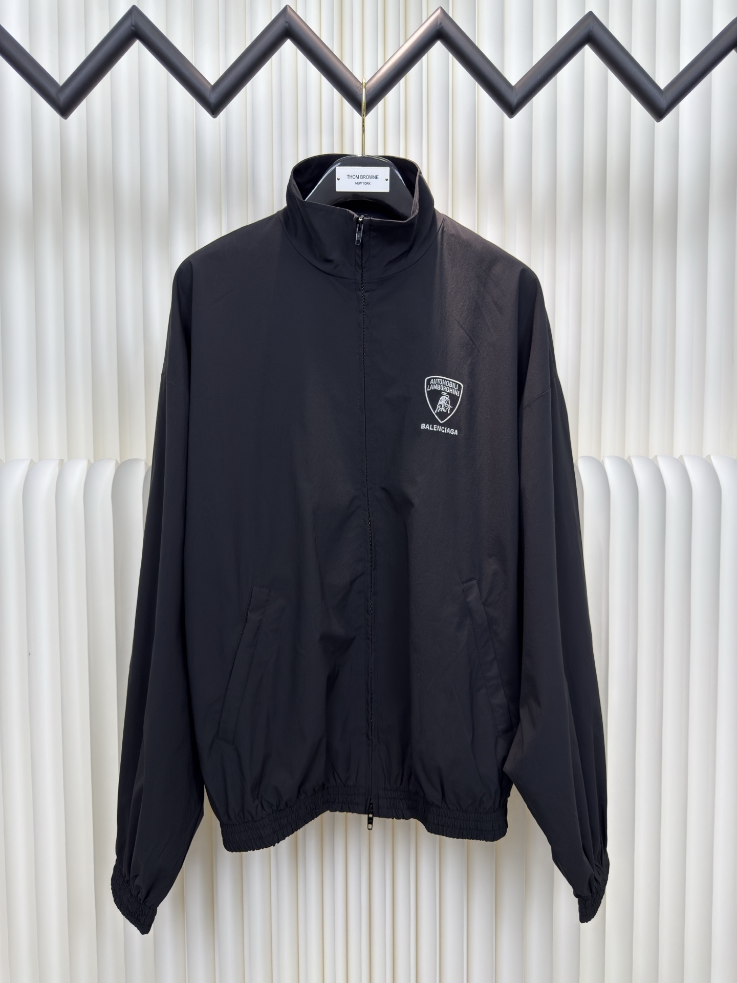 Balenciaga × Lamborghini 刺繡拉鍊夾克