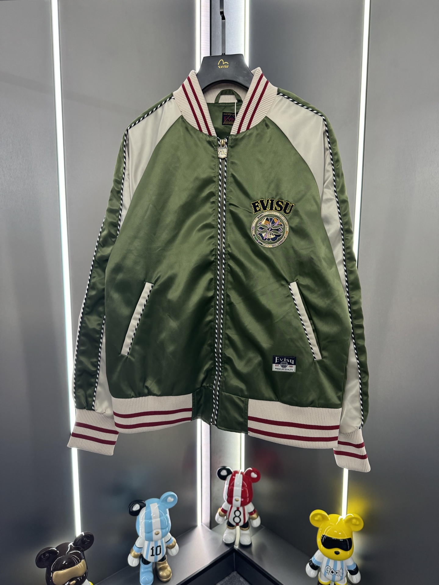 Evisu福神錦鯉刺繡休閒夾克外套男女款