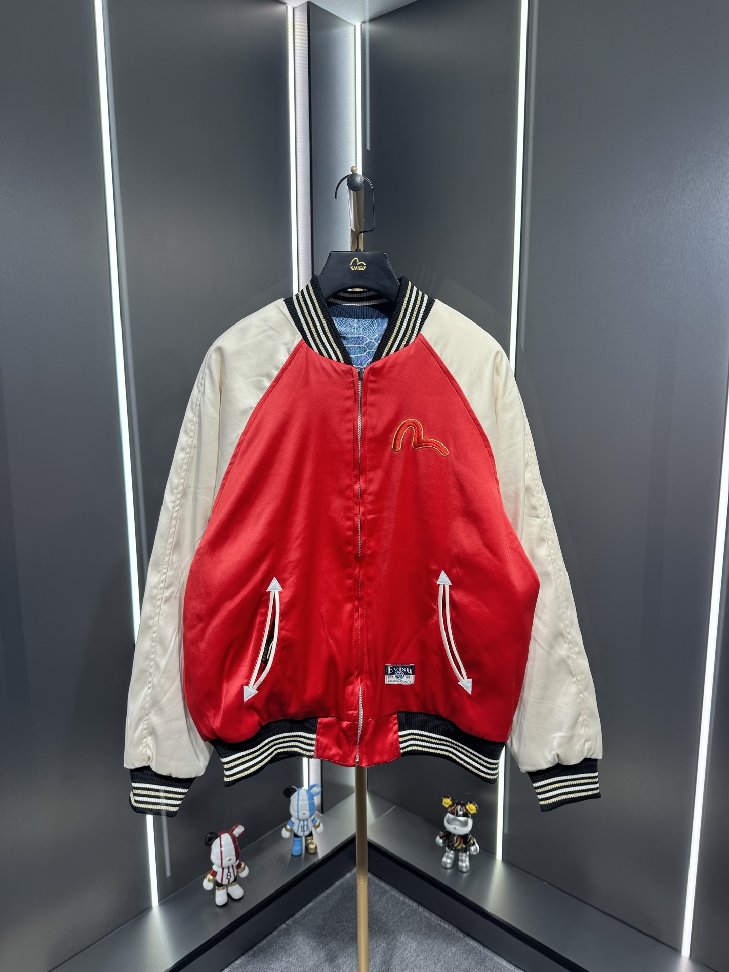 Evisu福神【蛇年限定】2025年新年新品 男士騰蛇刺繡雙面穿棉服外套