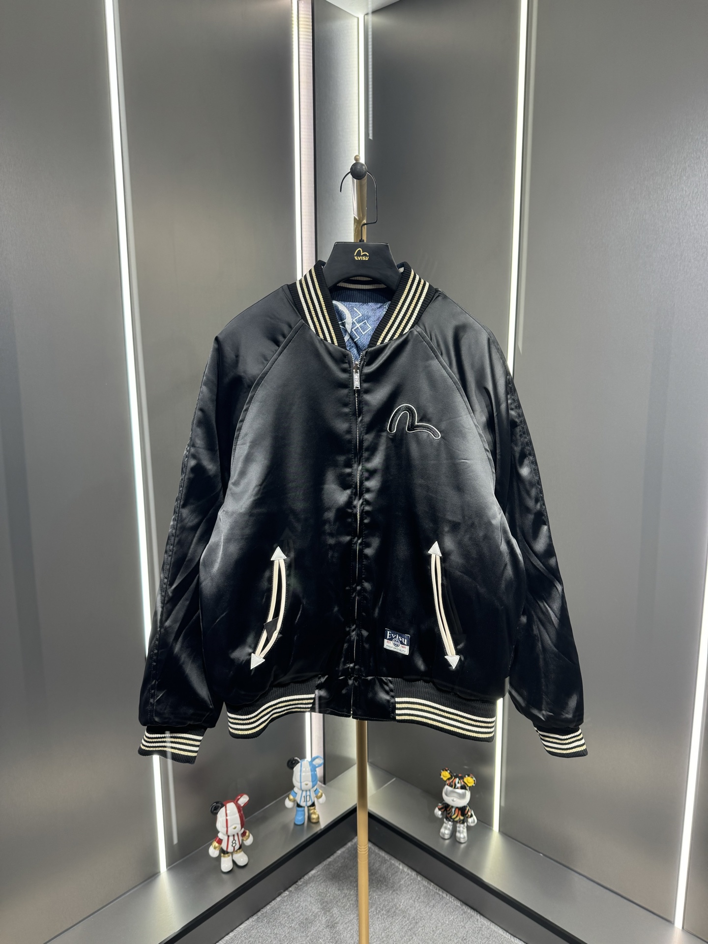 Evisu福神【蛇年限定】2025年新年新品 男士騰蛇刺繡雙面穿棉服外套