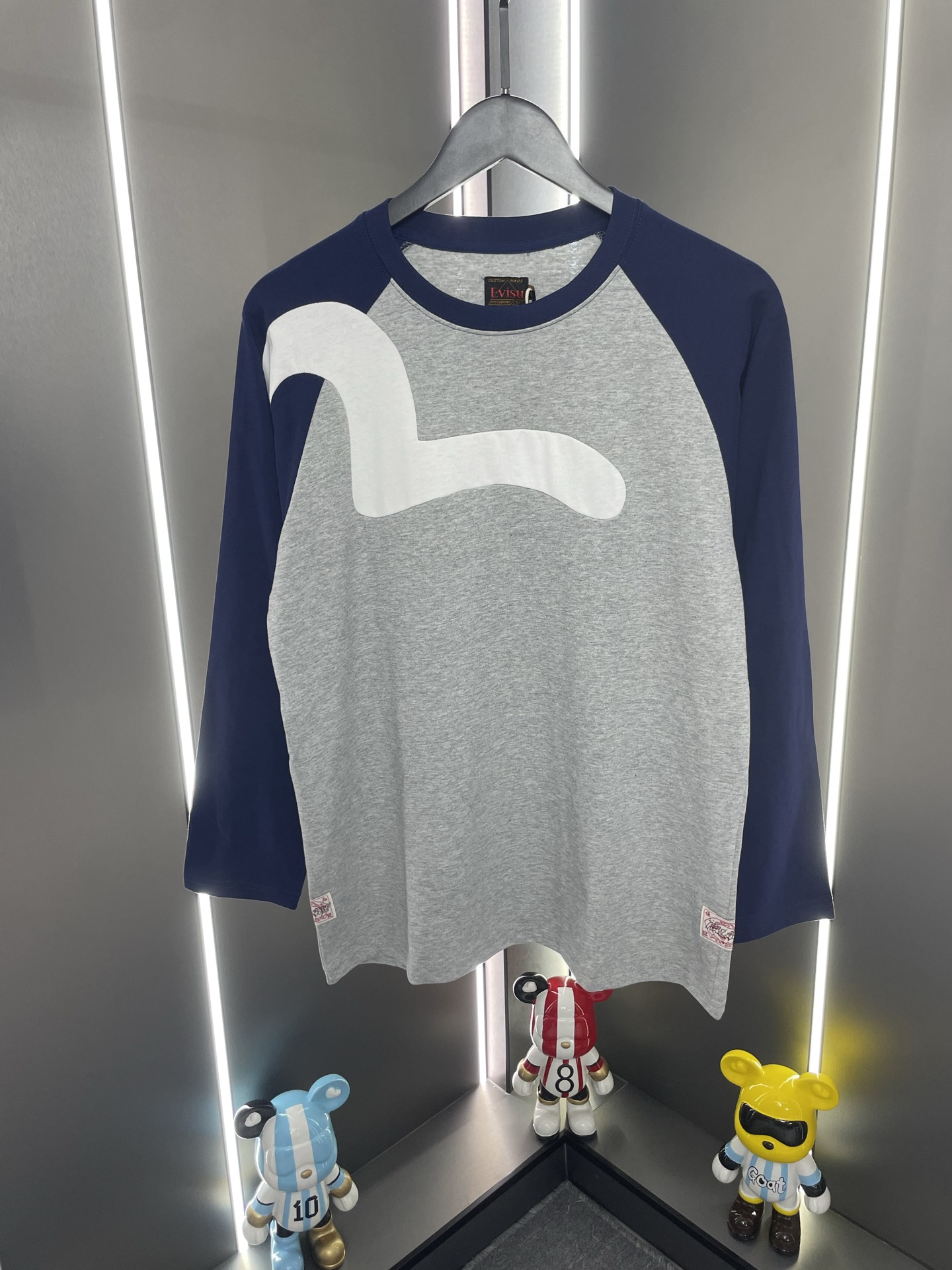 Palace25 x Evisu Seagull Raglan 拼色徽標印花長袖T