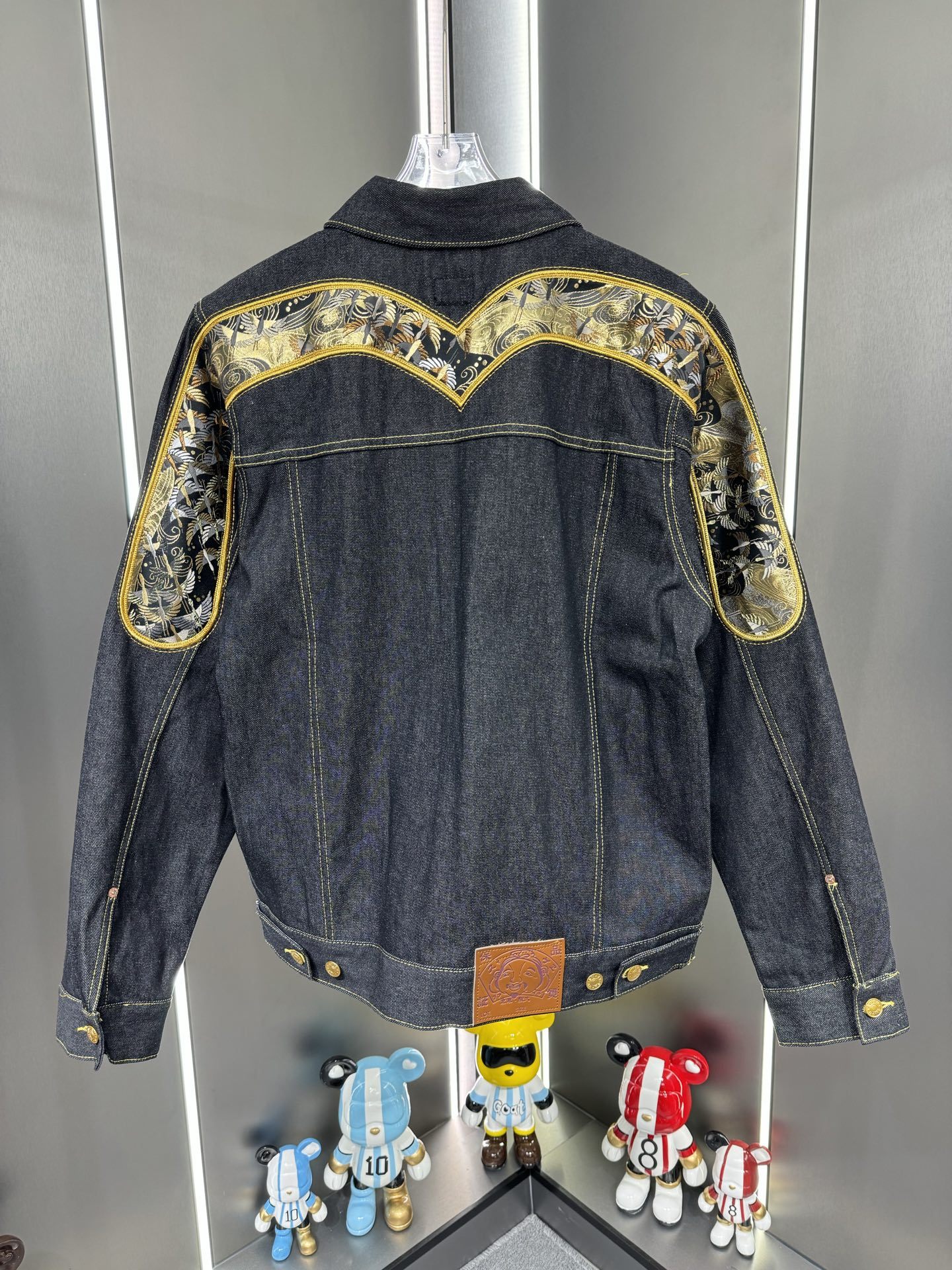 福神新款大M貼布牛仔外套