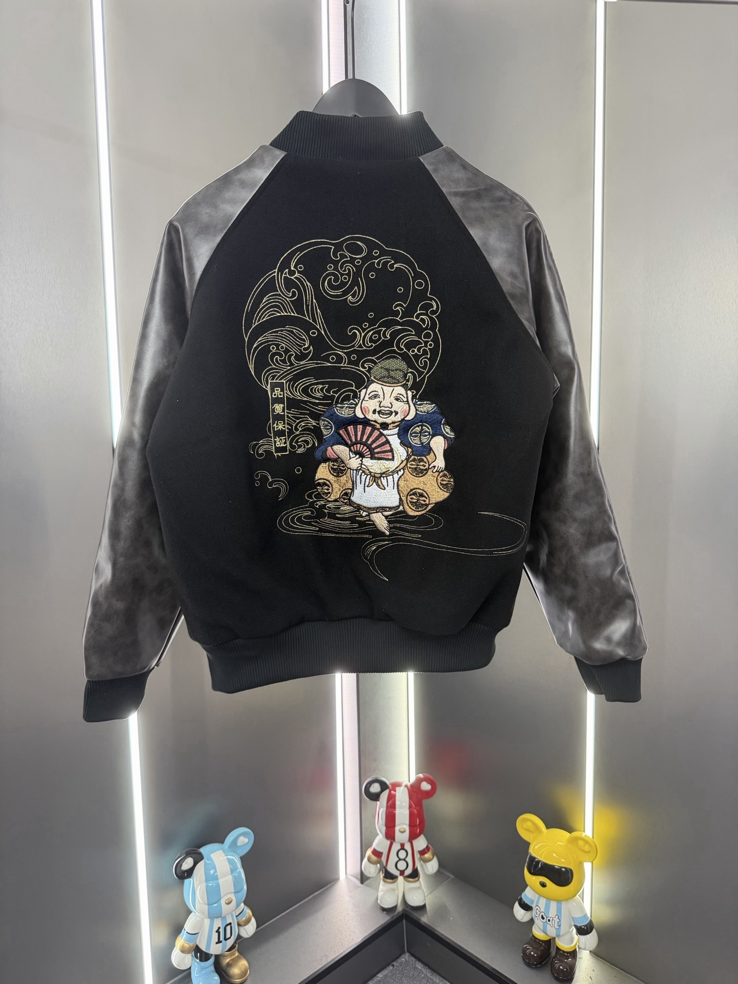 Evisu福神25ss佛頭海鷗刺繡夾克外套休閒寬鬆時尚百搭棒球服