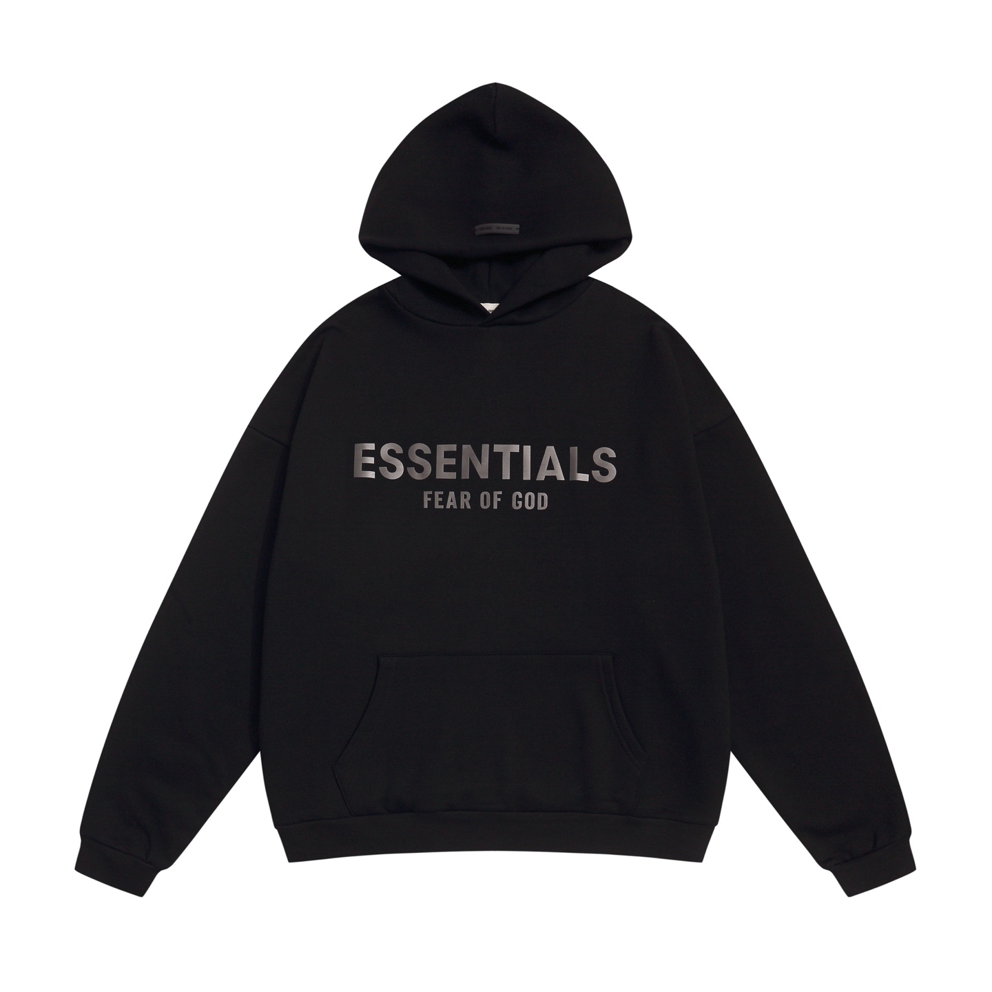 FEAR OF GOD ESSENTIALS新品前logo銀絲字母標連帽衛衣帽衫