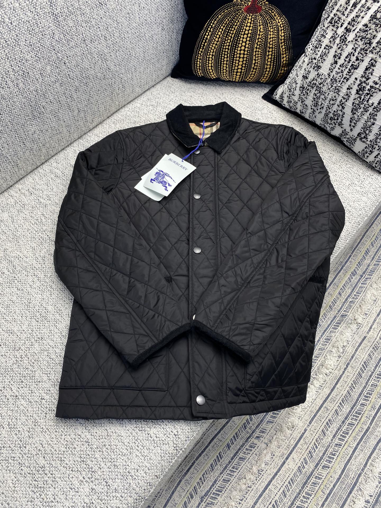 巴寶莉 25ss新款綴縫尼龍穀倉夾克