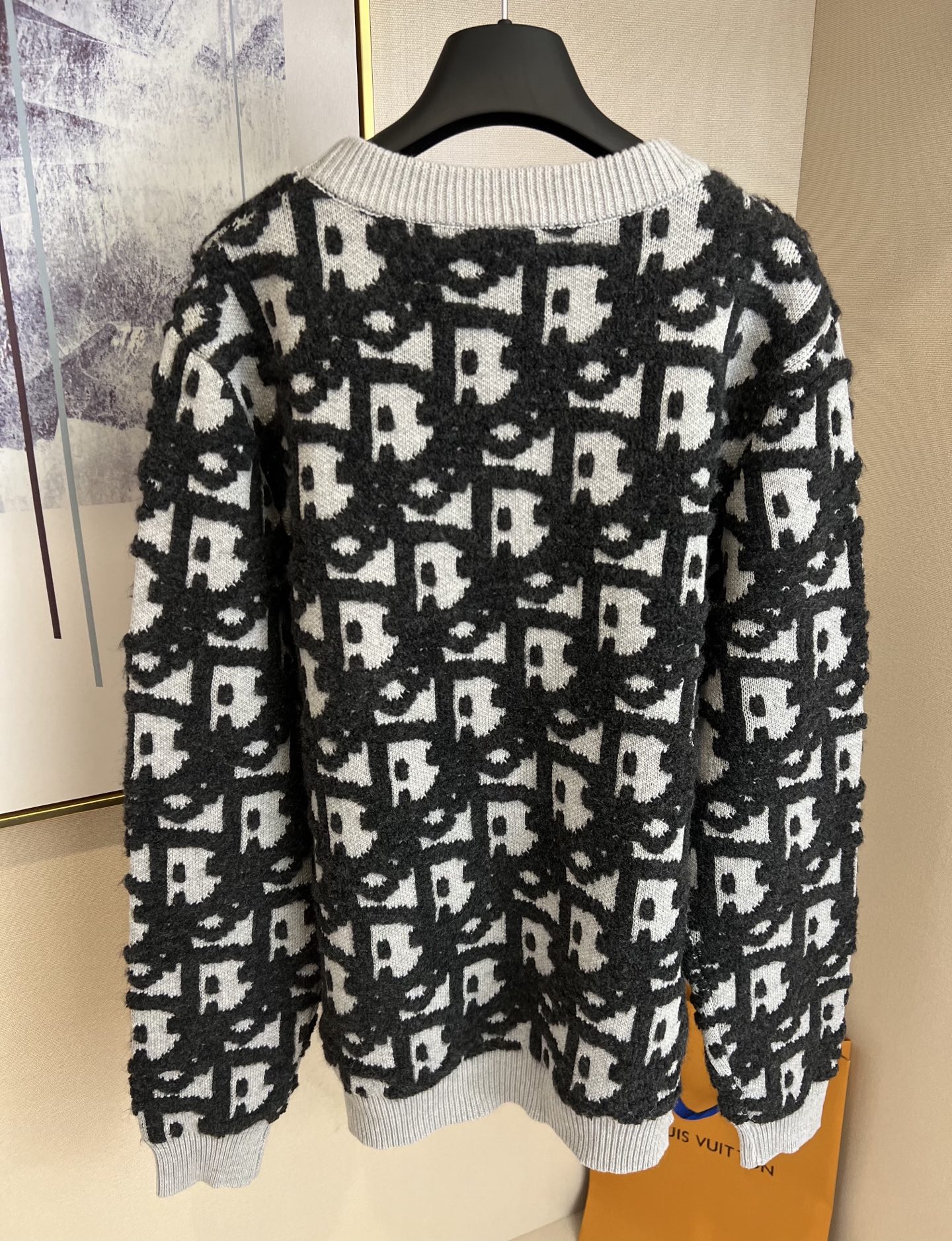  DIOR迪奧 FW25 羊毛混紡Oblique印花毛衣