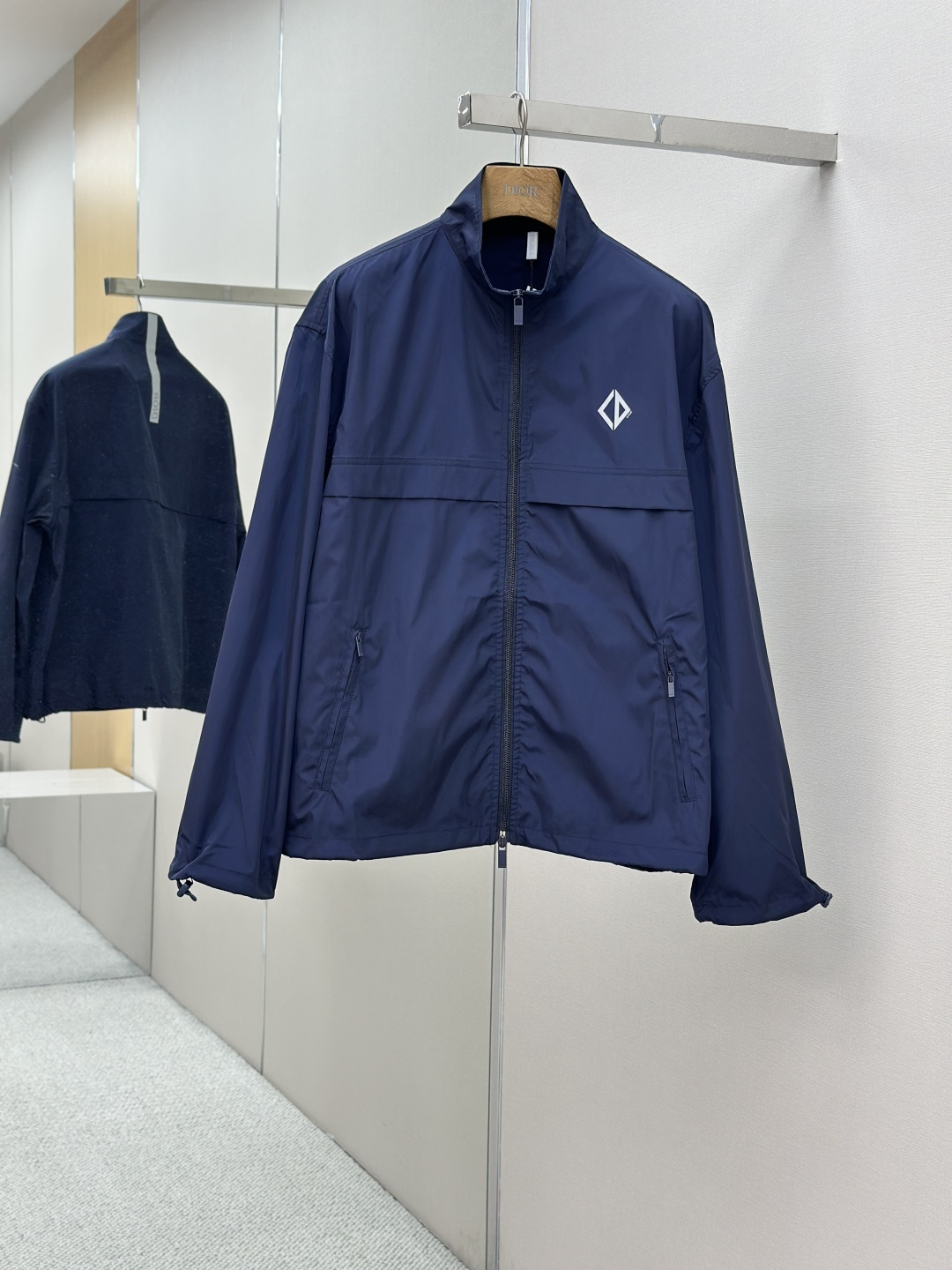Dior Diamond 標誌拉鍊夾克