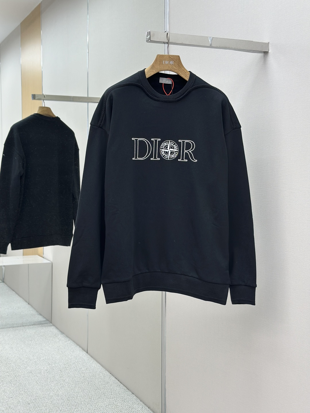 DIOR迪奧聯名刺繡圓領衛衣