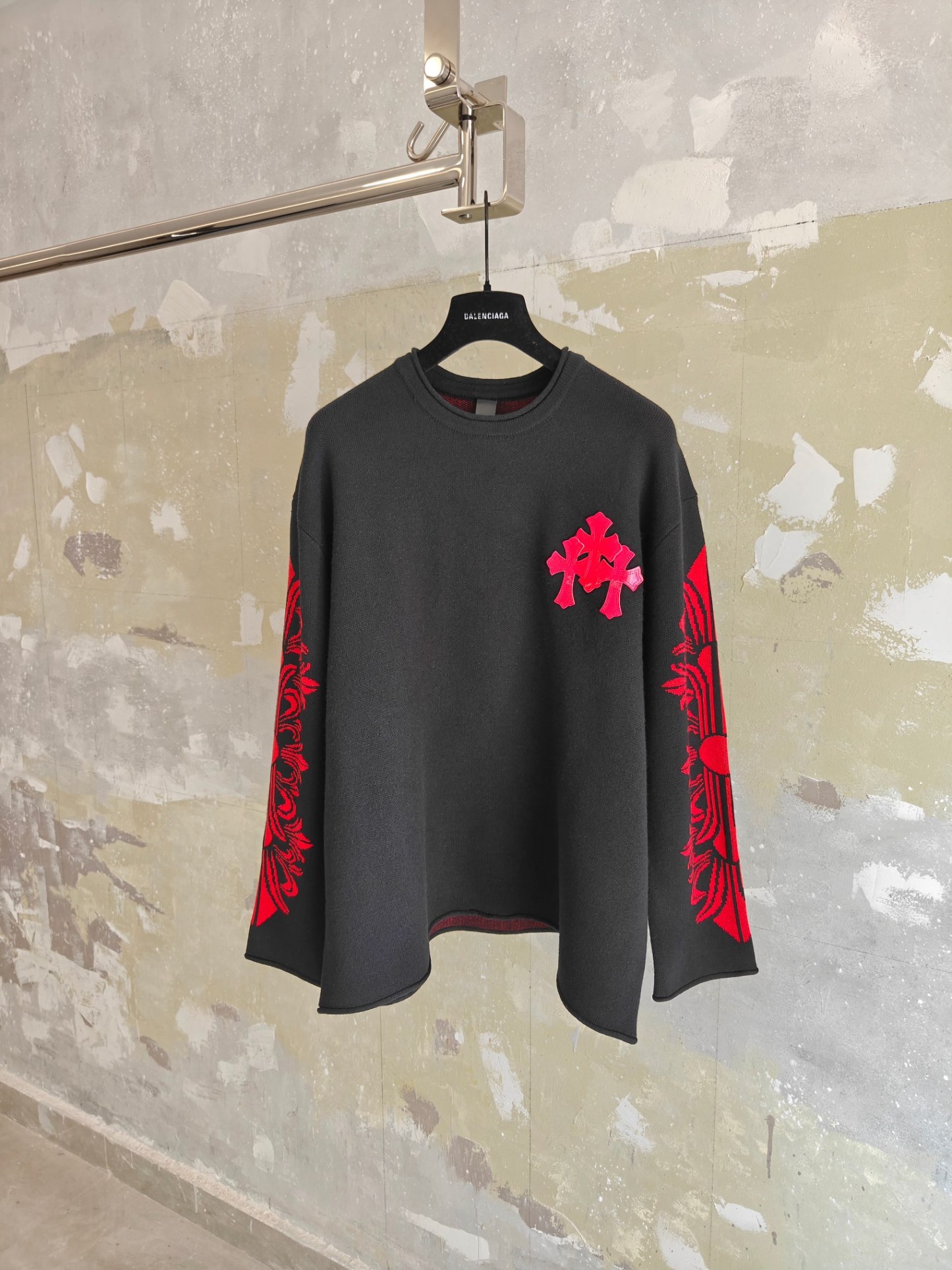 Chrome Hearts羊毛漆皮毛衣